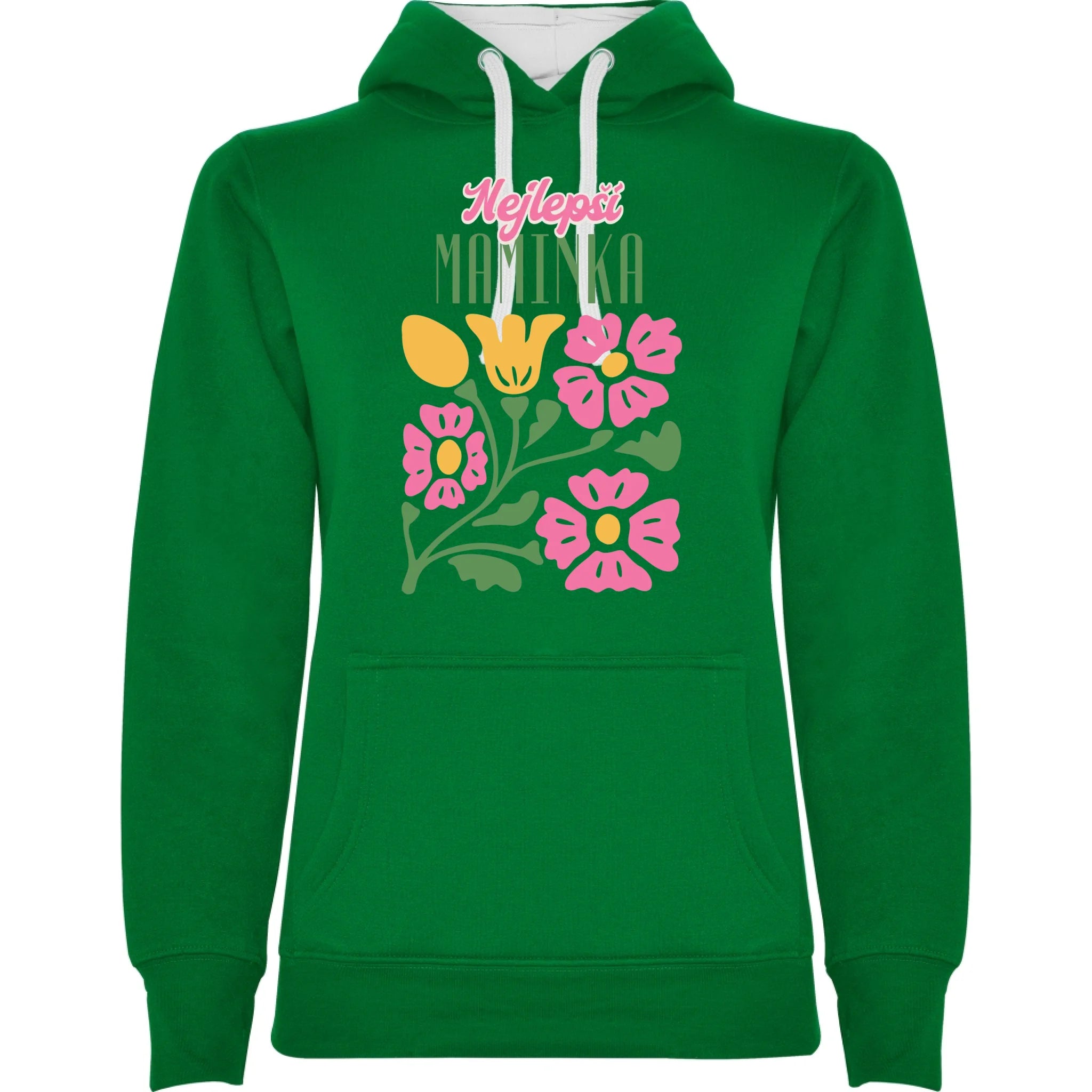 sytě zelená bílá