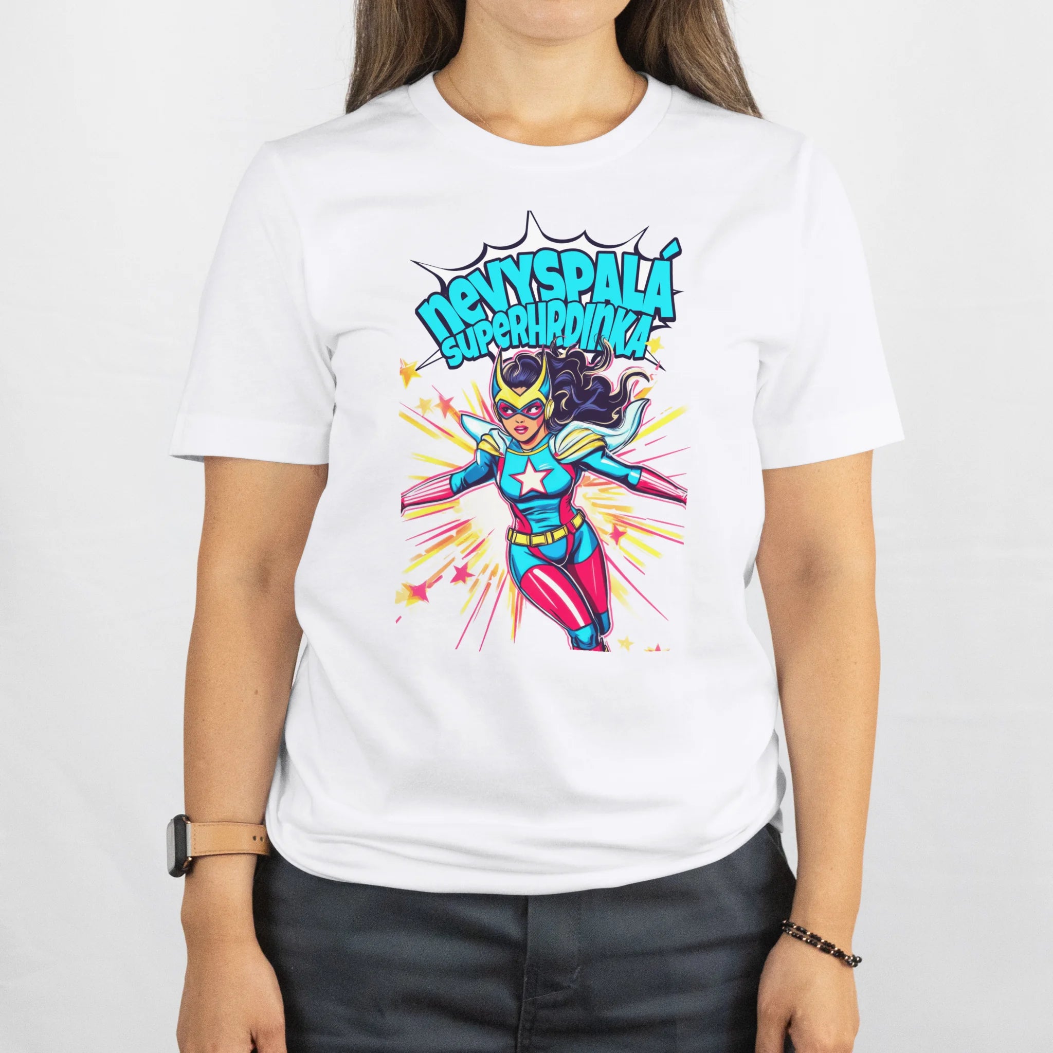 Tričko máma nevyspalaá superhrdinka