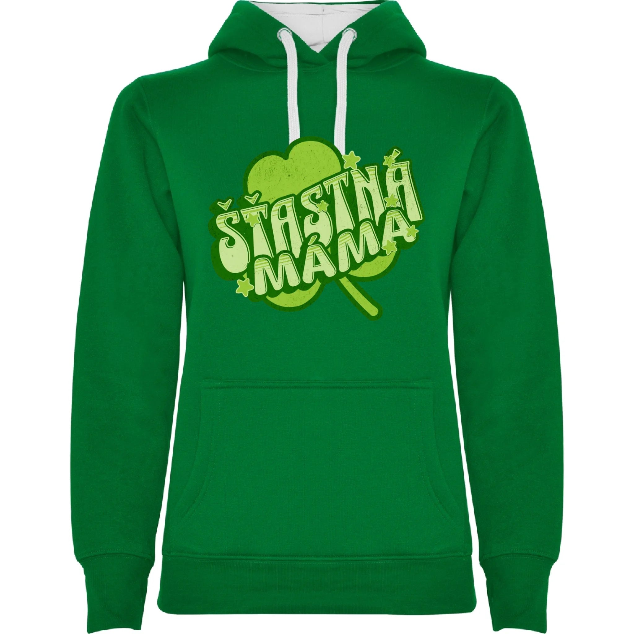 sytě zelená bílá