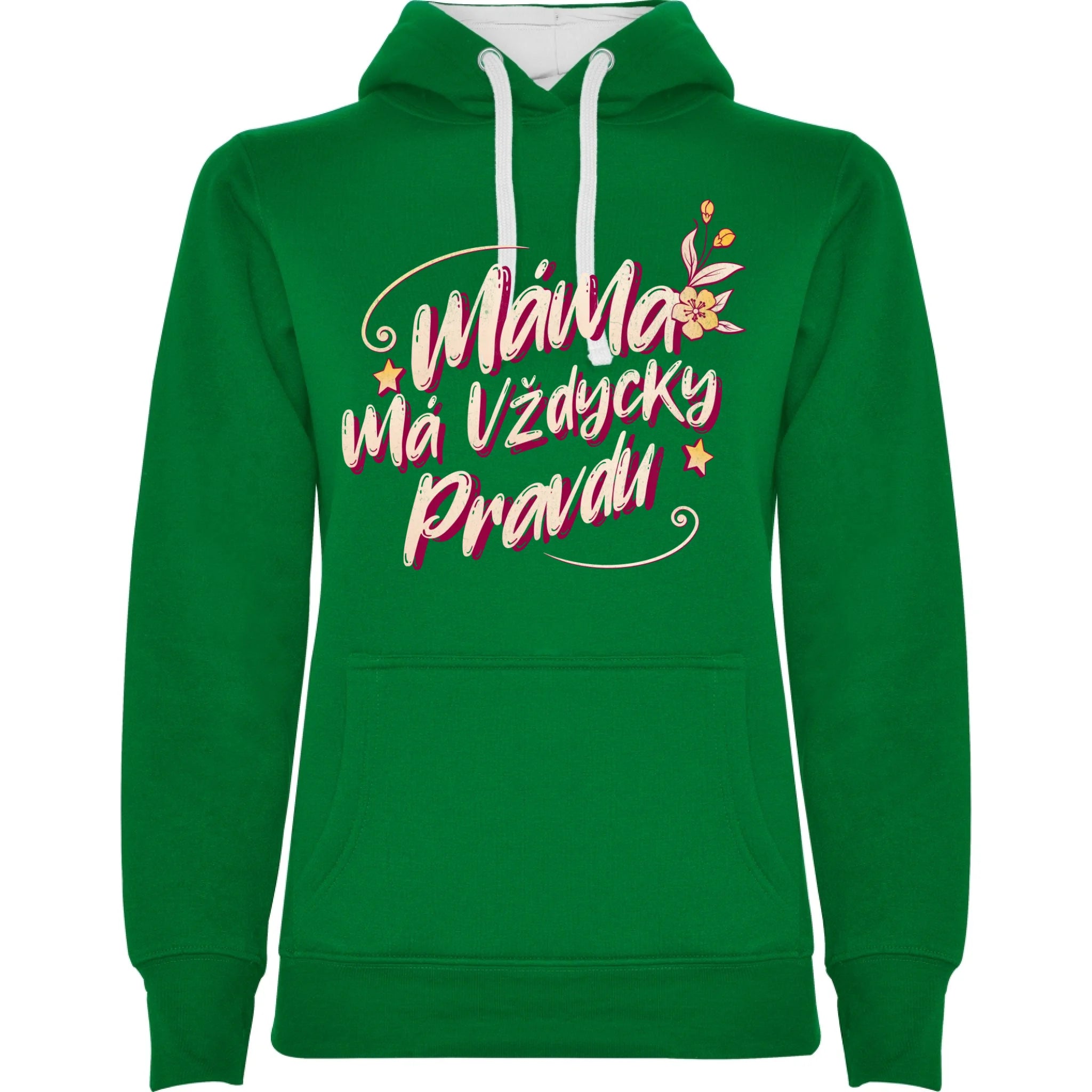 sytě zelená bílá