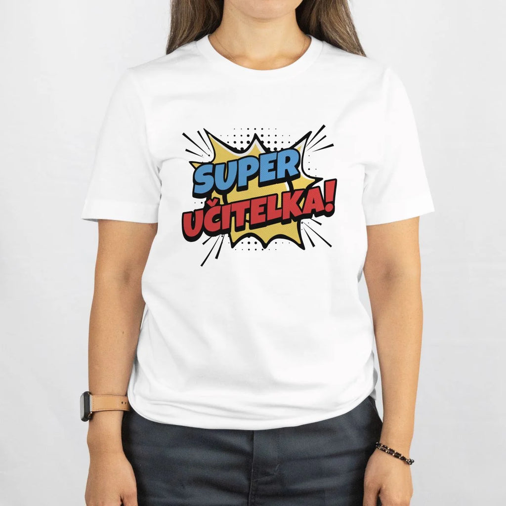 tričko superučitelka vhodné jako dárek
