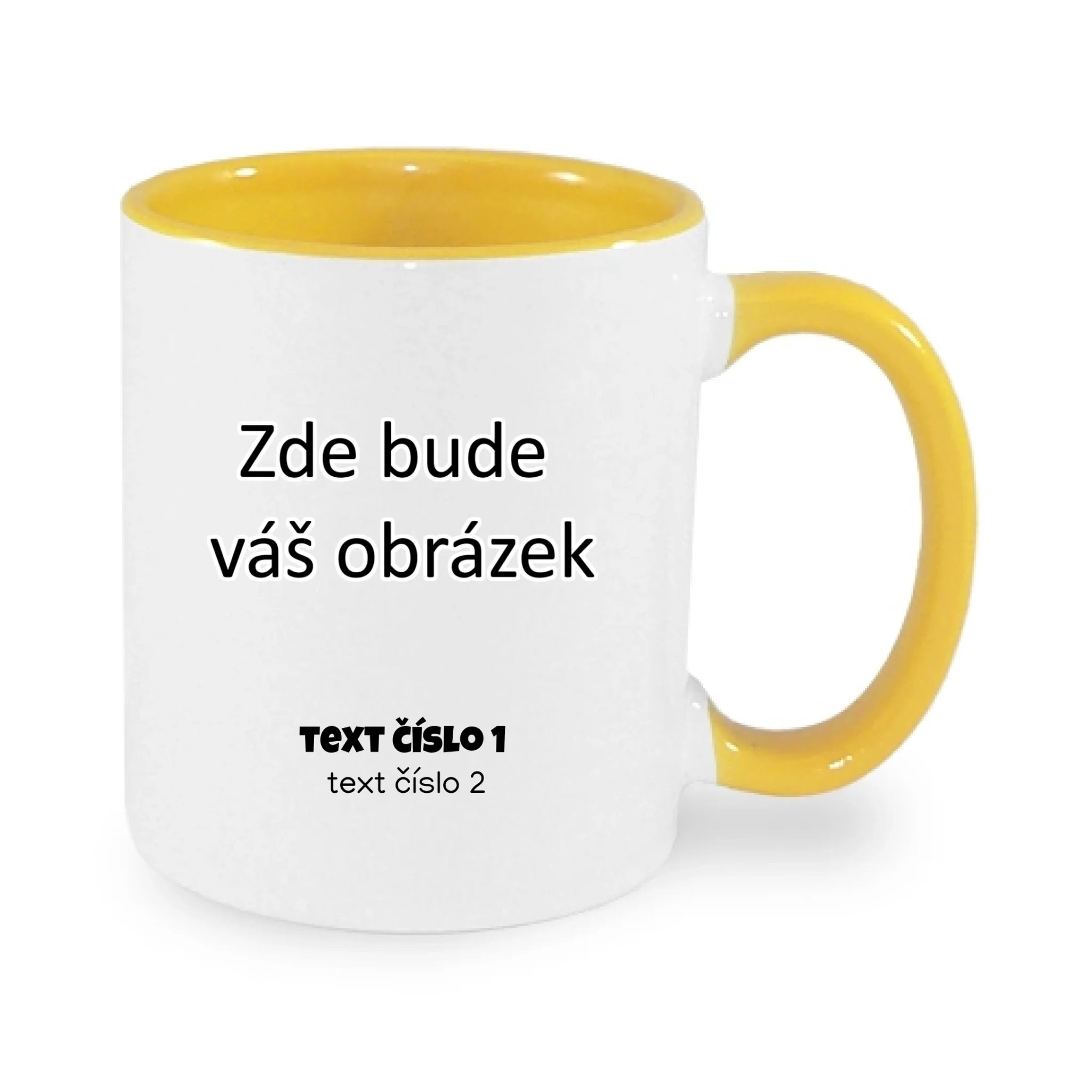 bílá žlutá