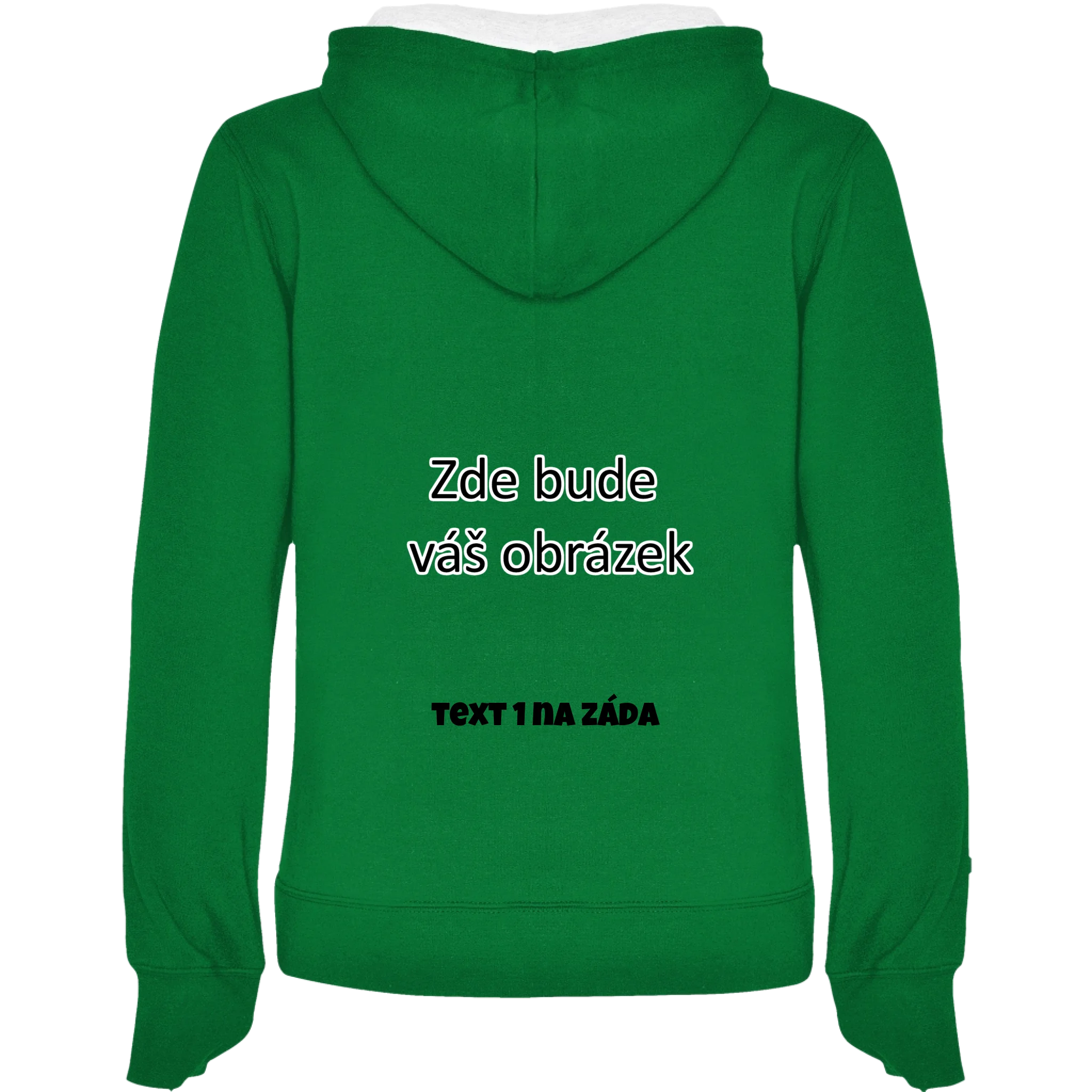 sytězelenábílá záda