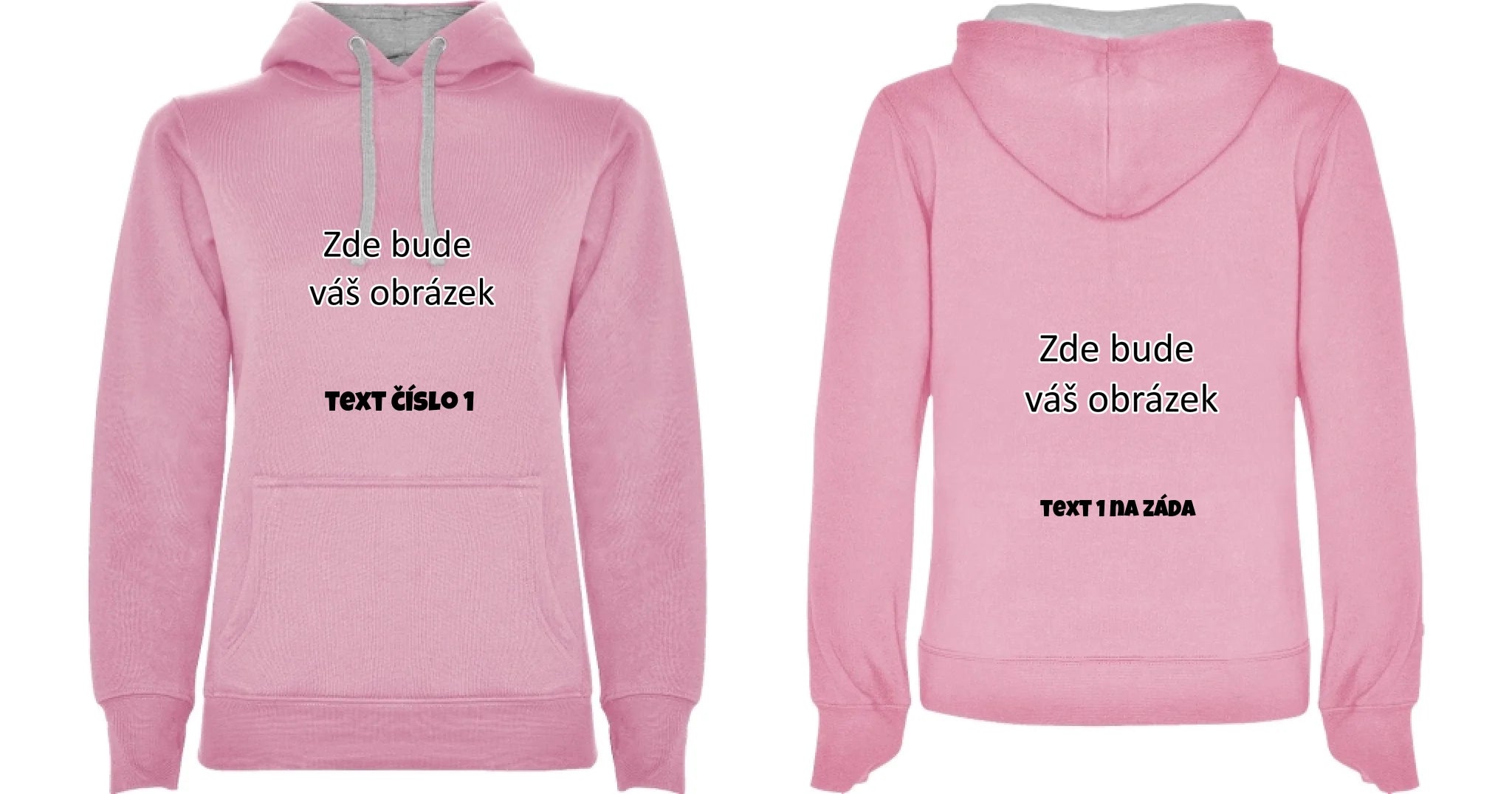 růžová melír oboustr