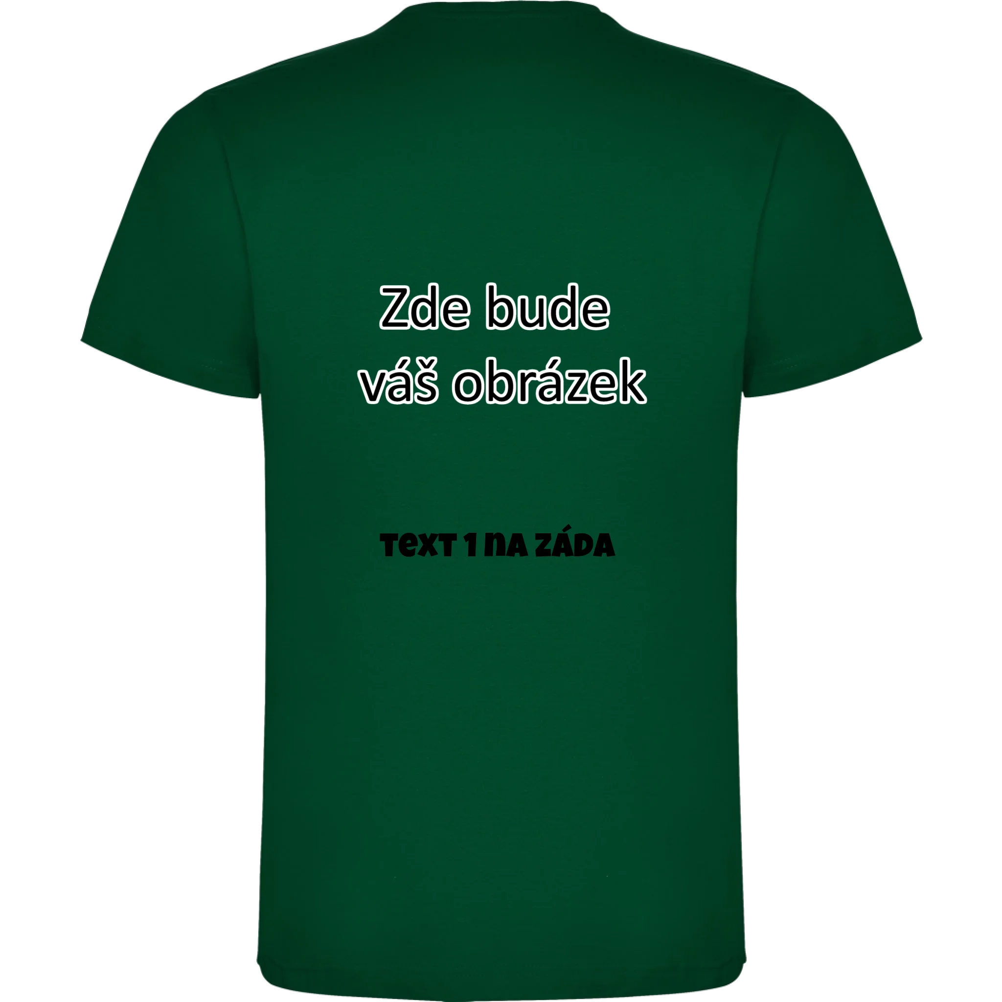 lahvově zelená záda