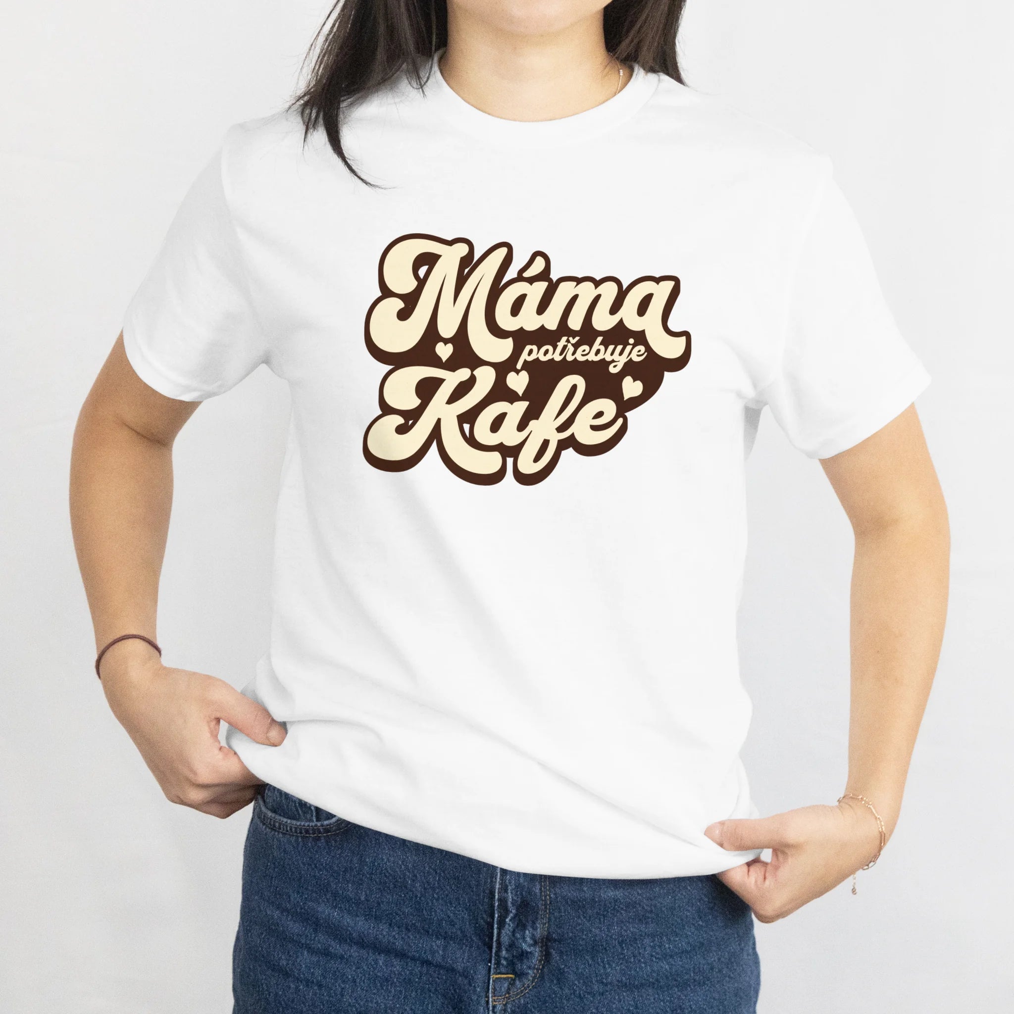 Tričko MOJE MÁMAPOTŘEBUJE KAFE