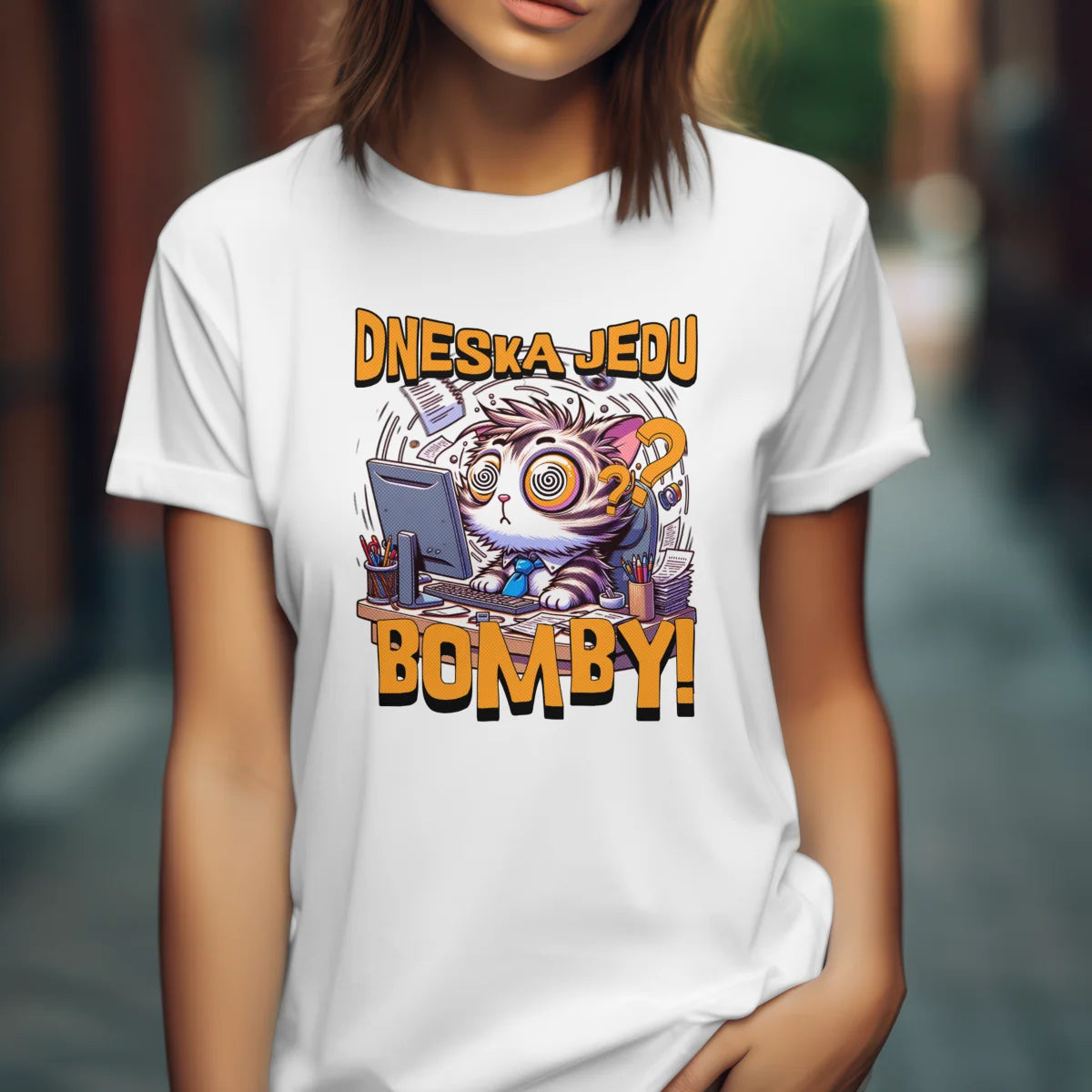 Tričko dámské pracovní jedu bomby