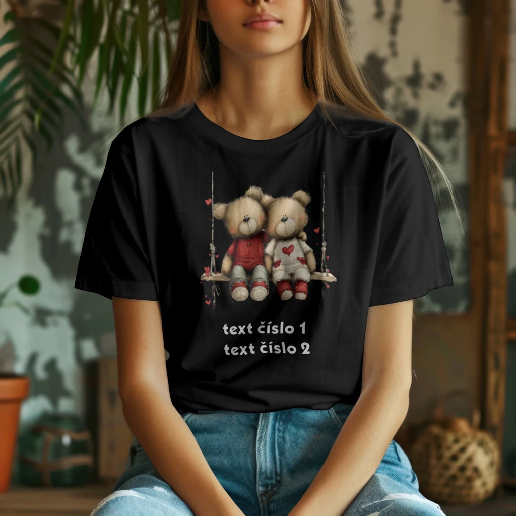 Tričko valentýn s úpravou motivu