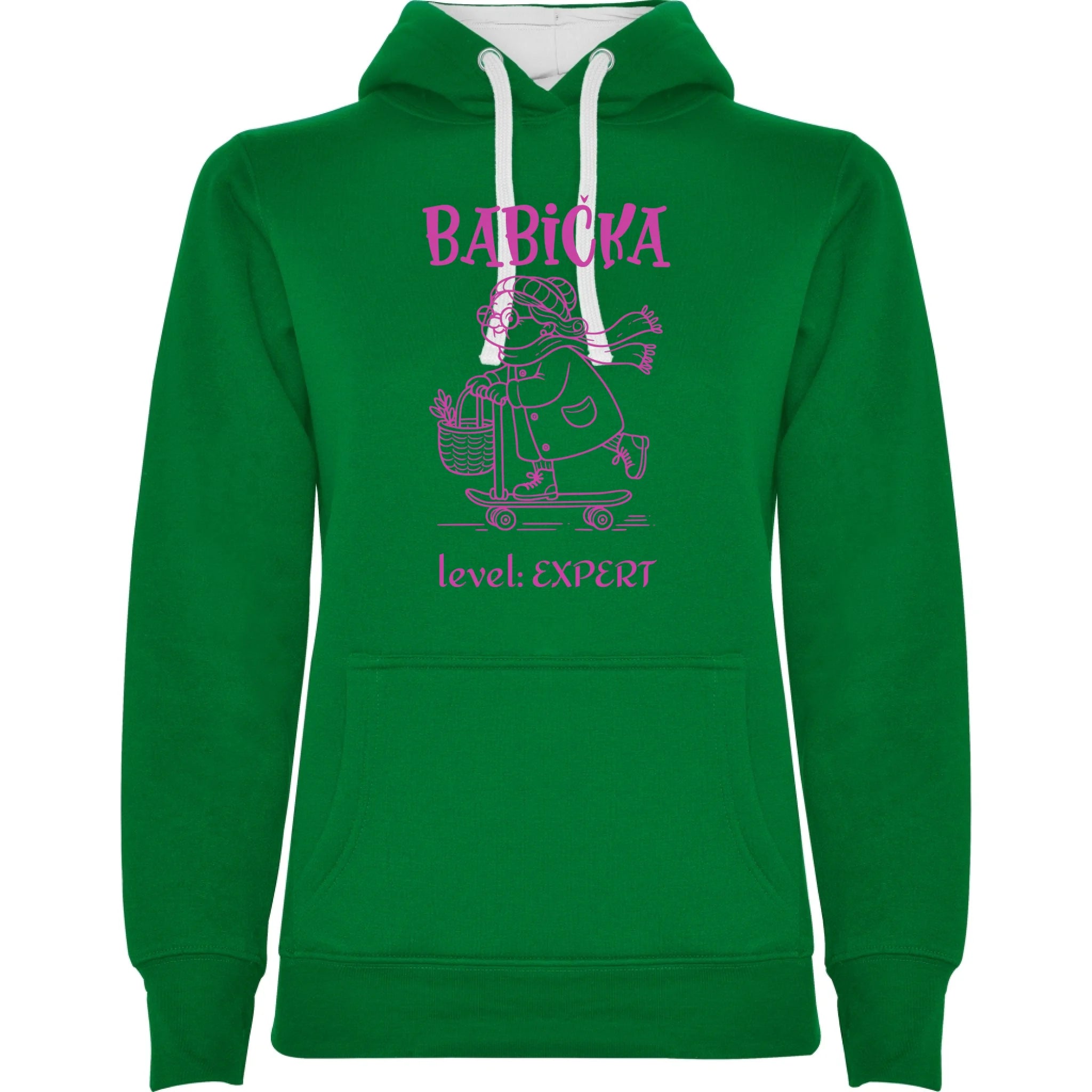 sytě zelená bílá