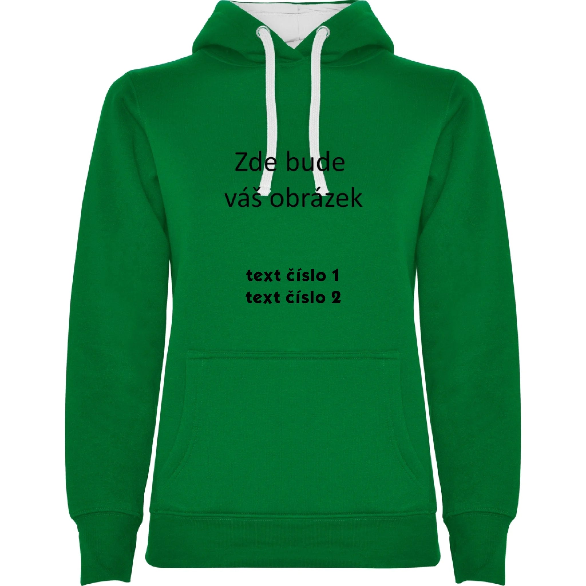 sytě zelená bílá