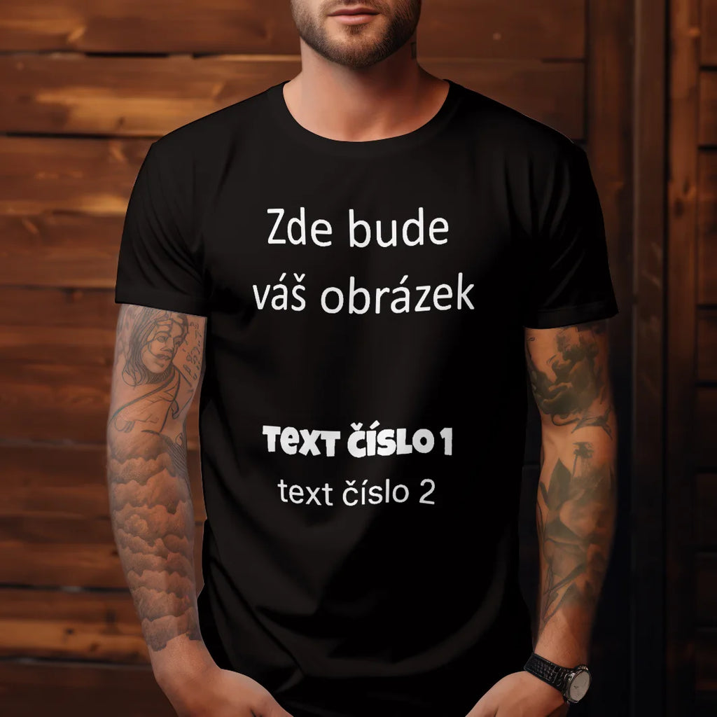 Tričko potisk jen dopředu týmové