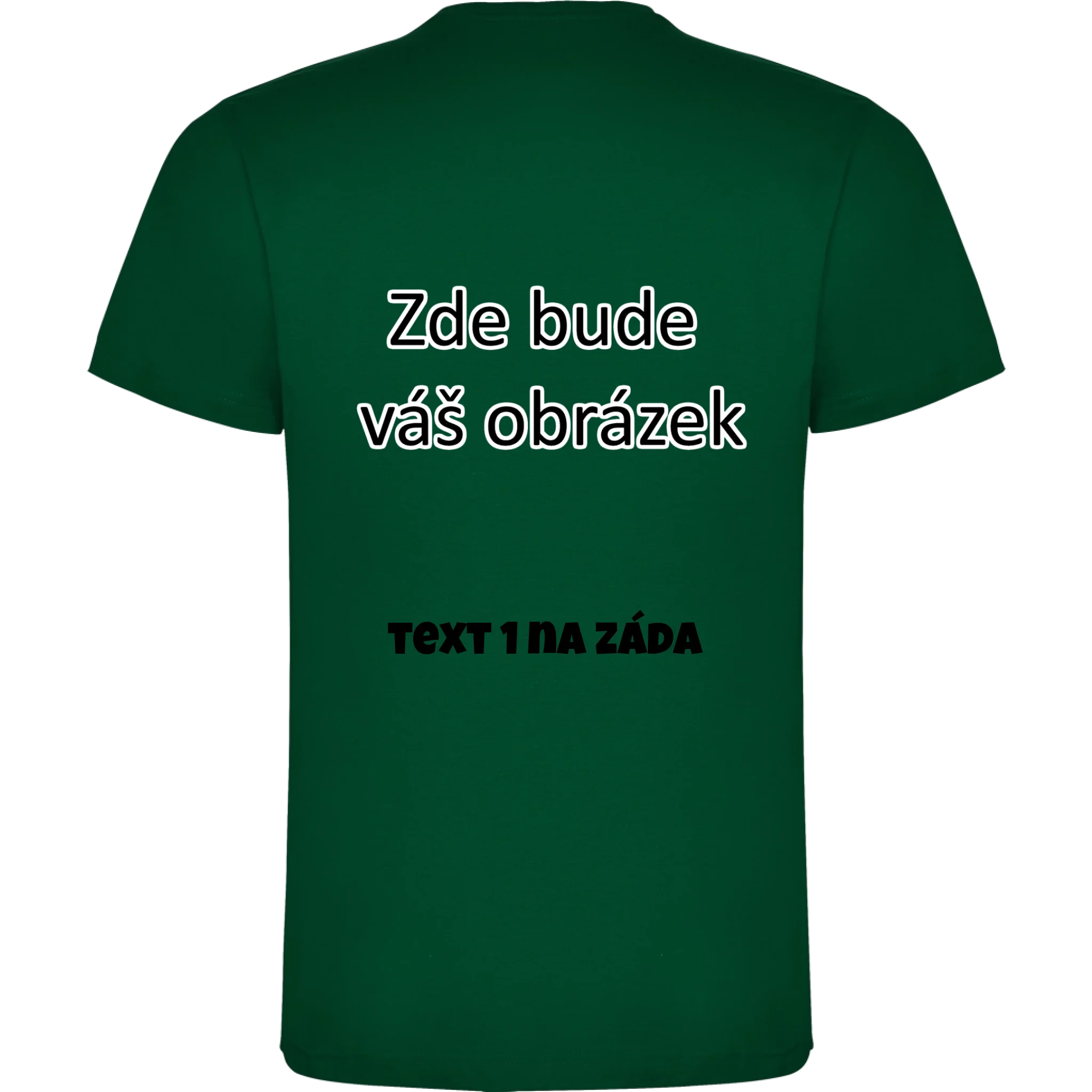 lahvově zelená záda