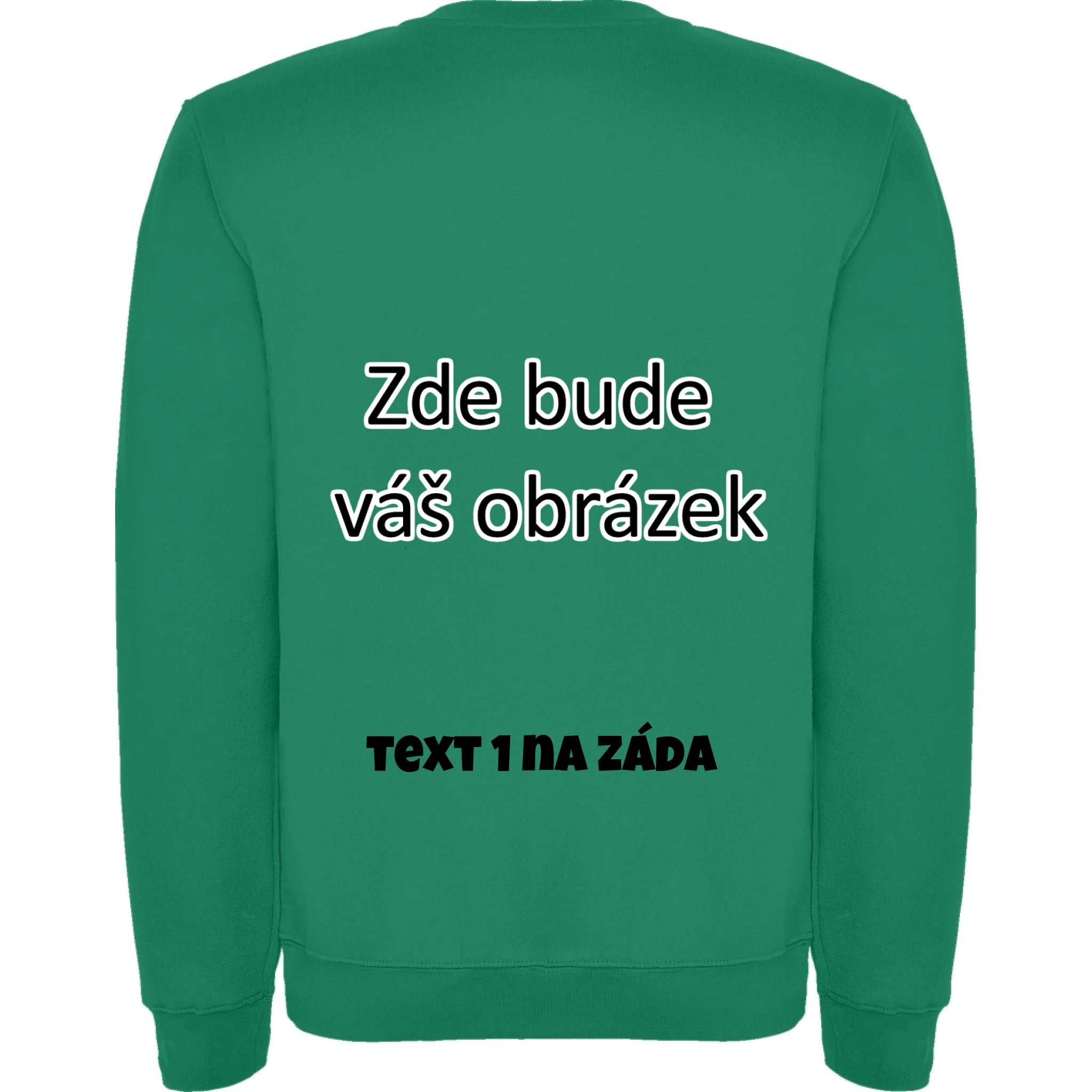 sytě zelená záda