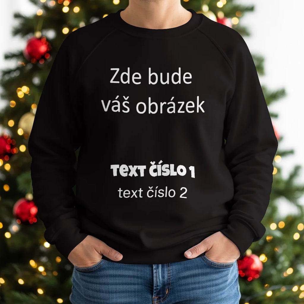 Týmová mikina s potiskem dopředu i na záda.