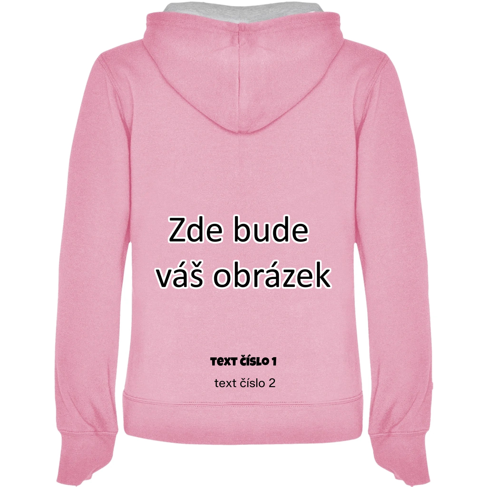 růžová melír záda