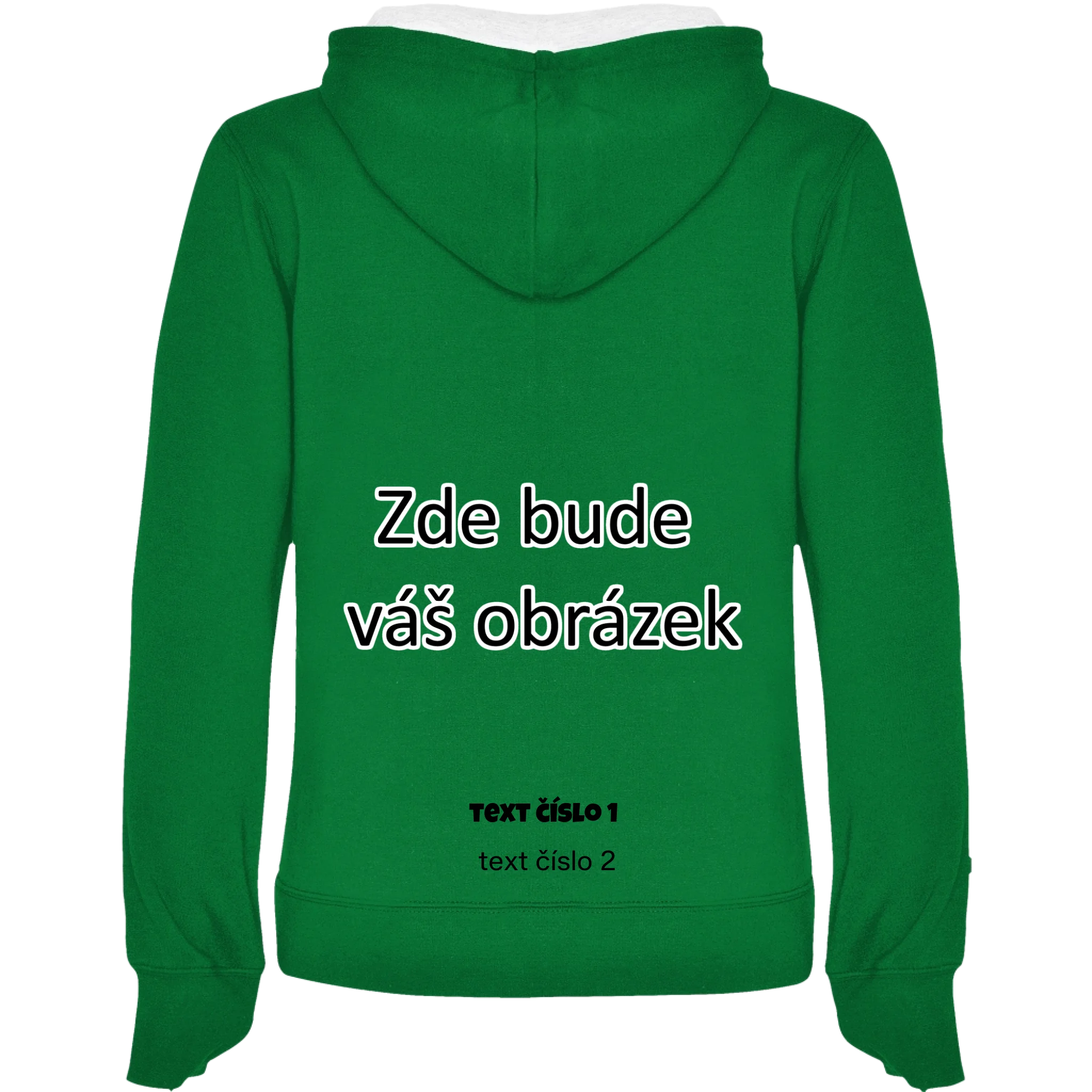 sytězelenábílá záda