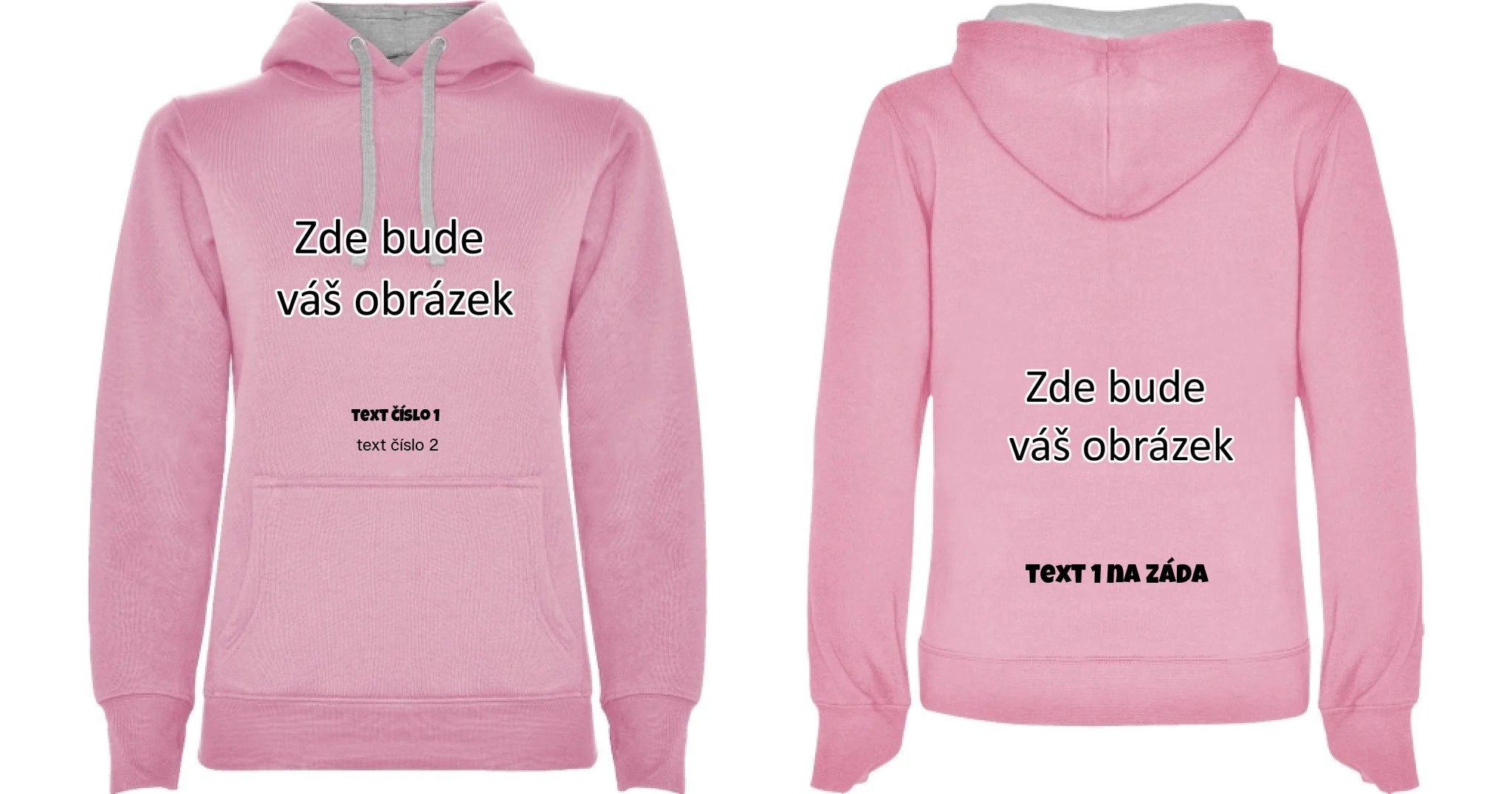 růžová melír oboustr