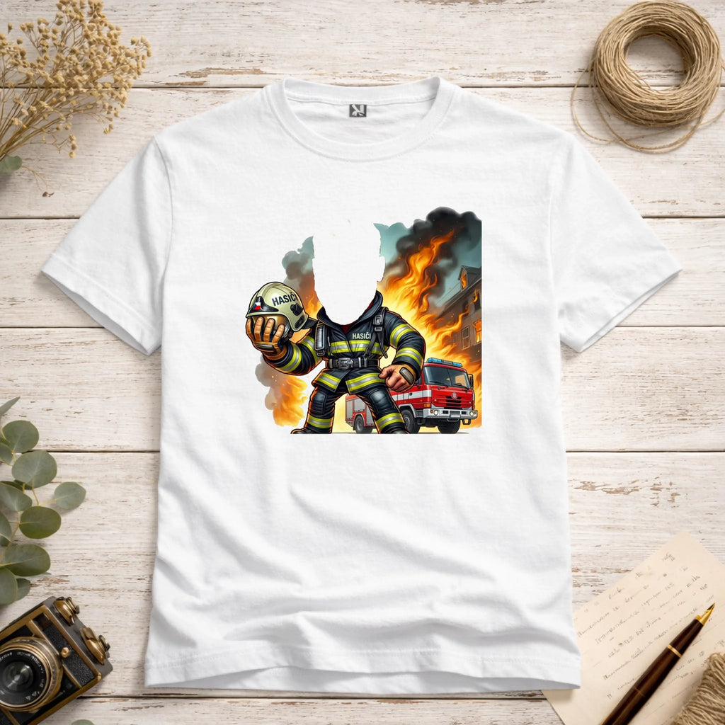 Tričko s motivem hasiči