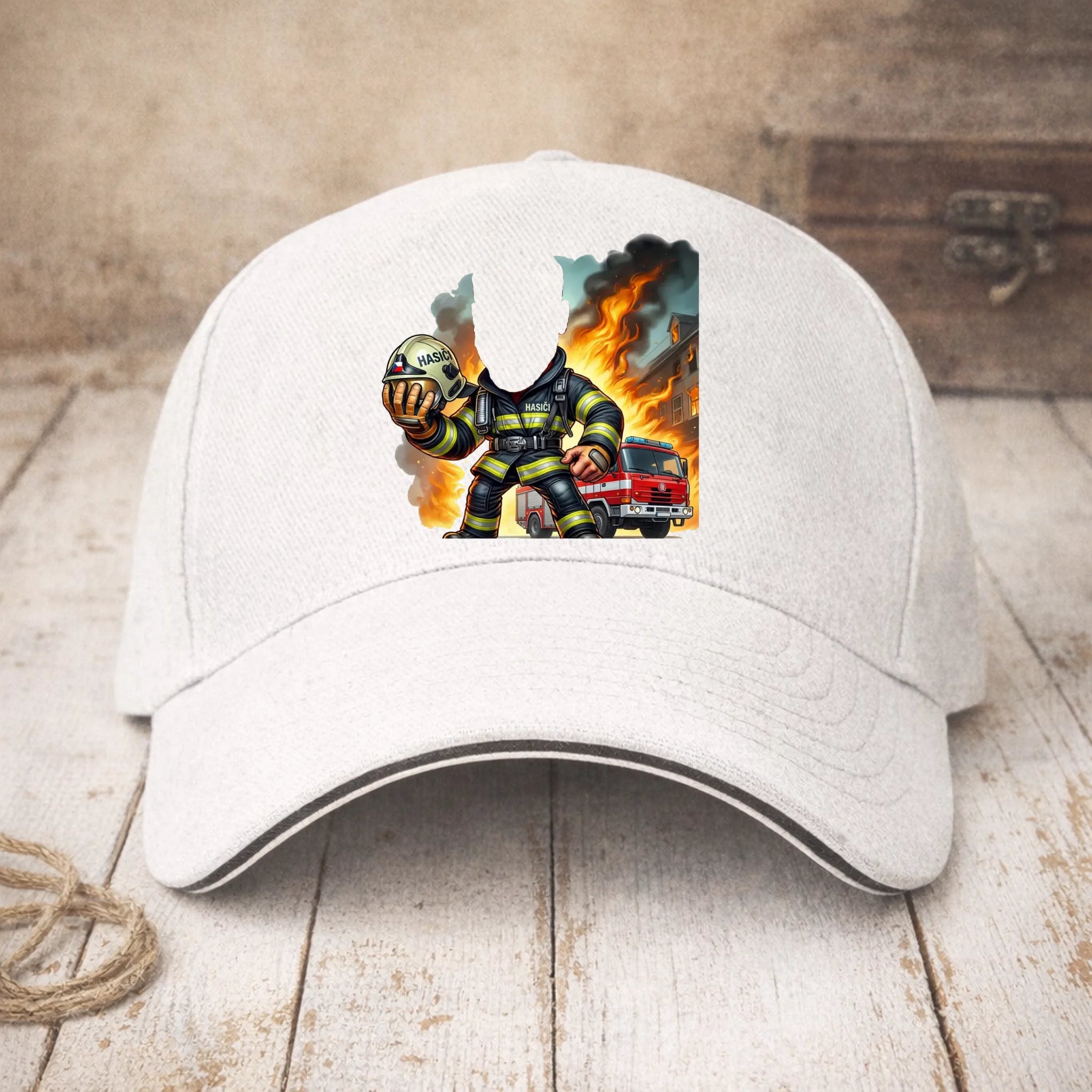 Kšiltovka s motivem hasiči