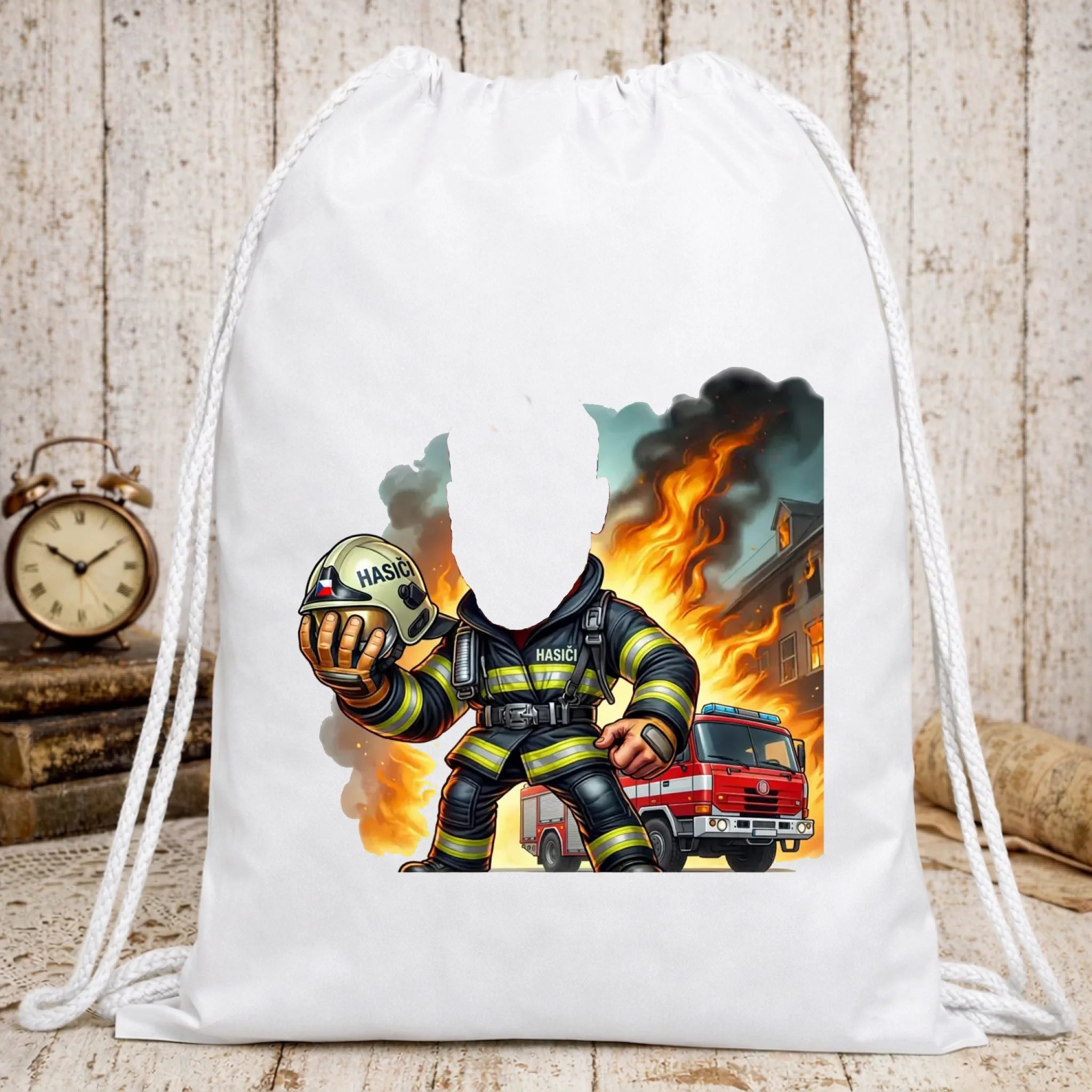 Batoh s  motivem hasiči