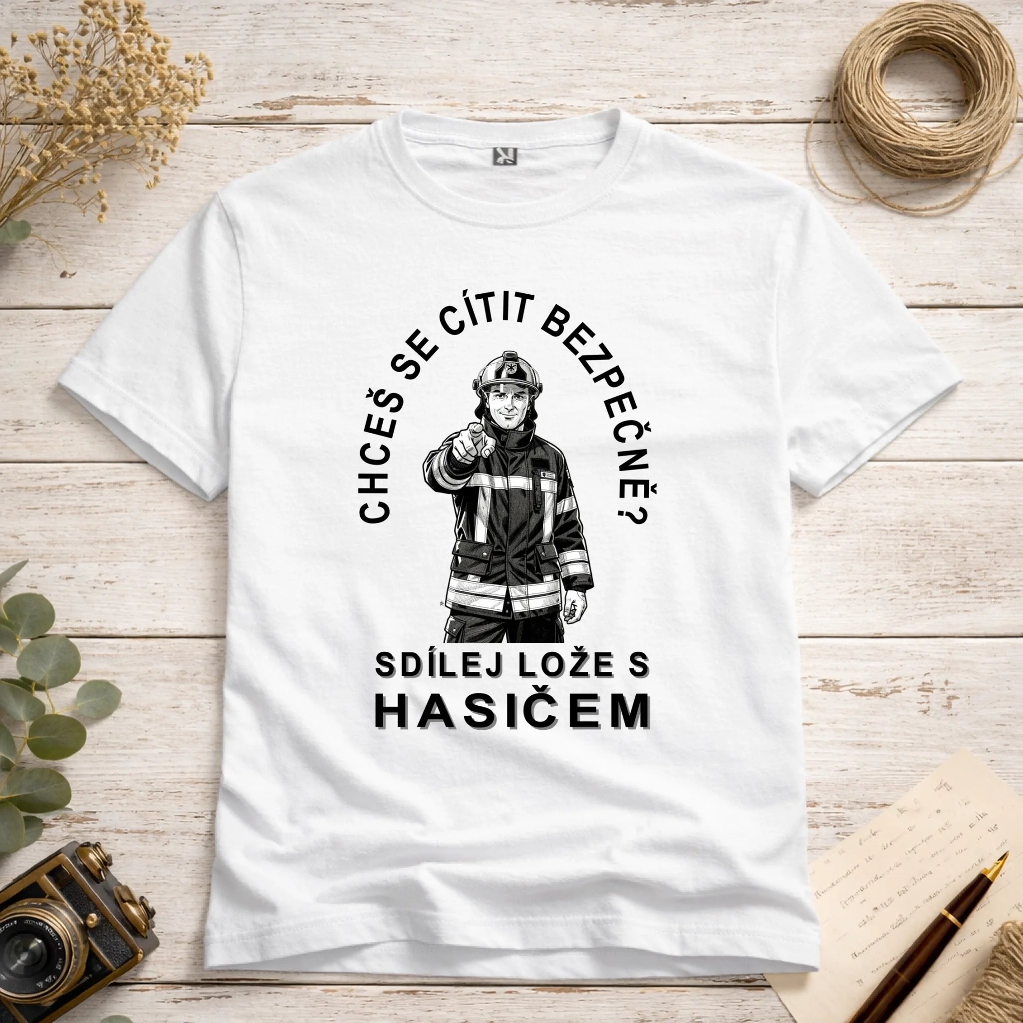 Tričko s motivem hasiči