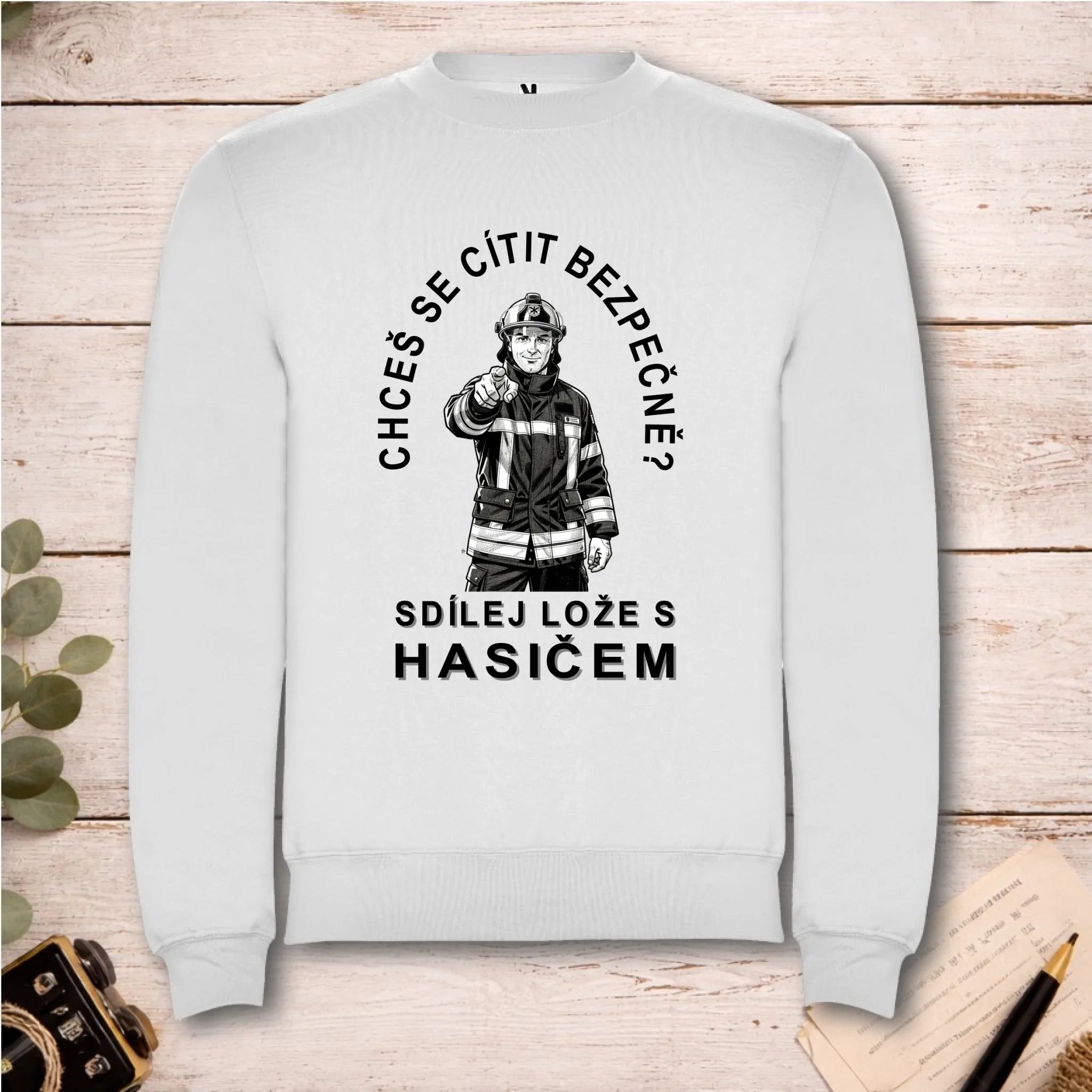 Mikina s motivem hasiči