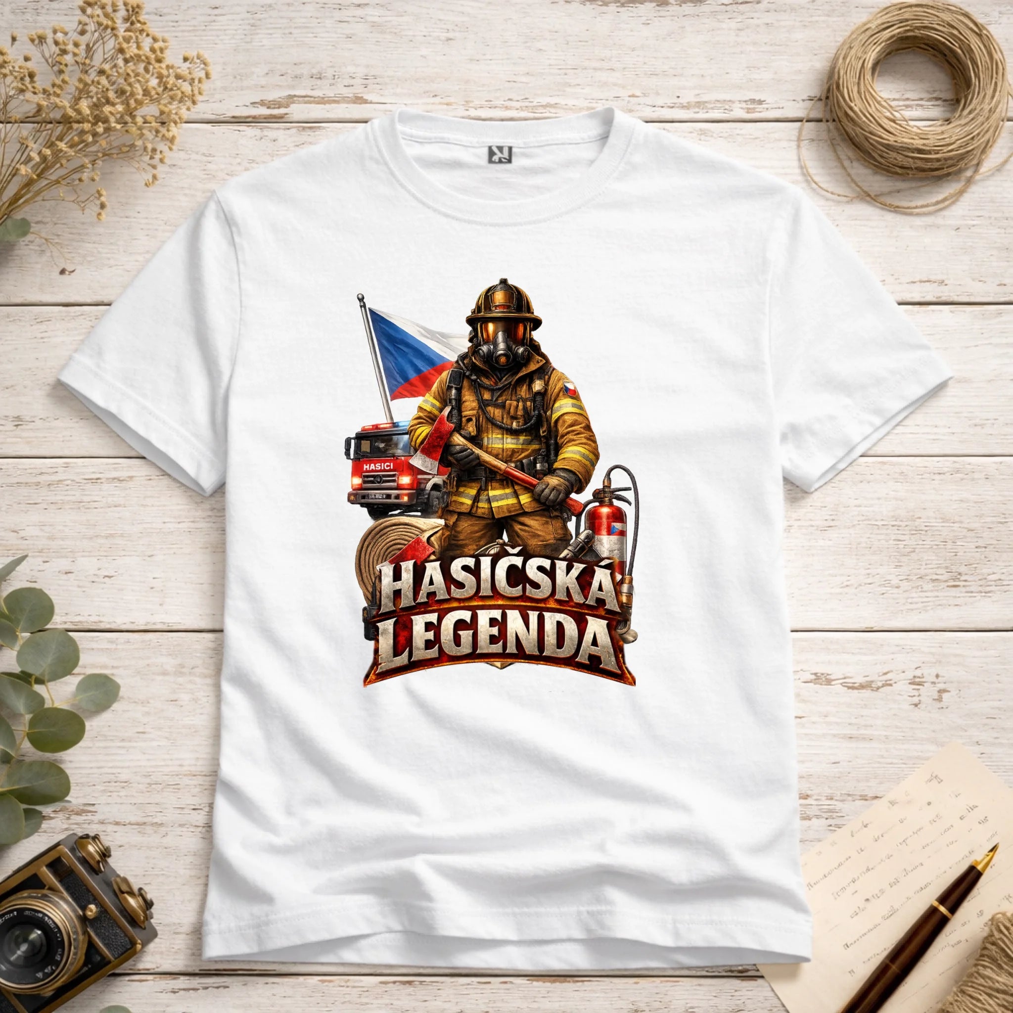 Tričko s motivem hasiči legenda