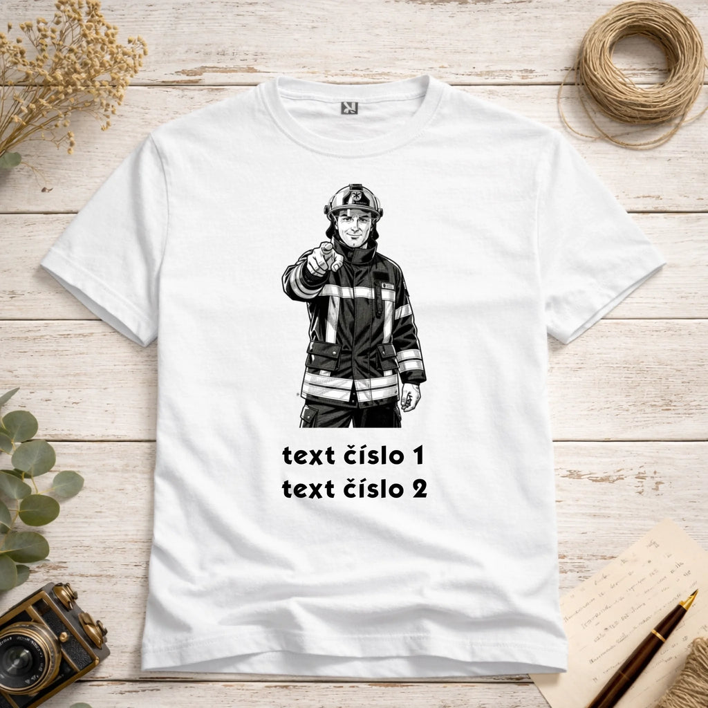 Tričko s motivem hasiči