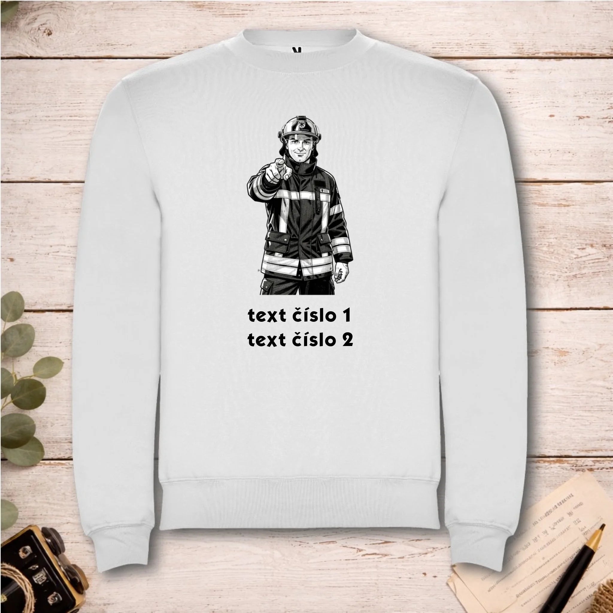 Mikina s motivem hasiči