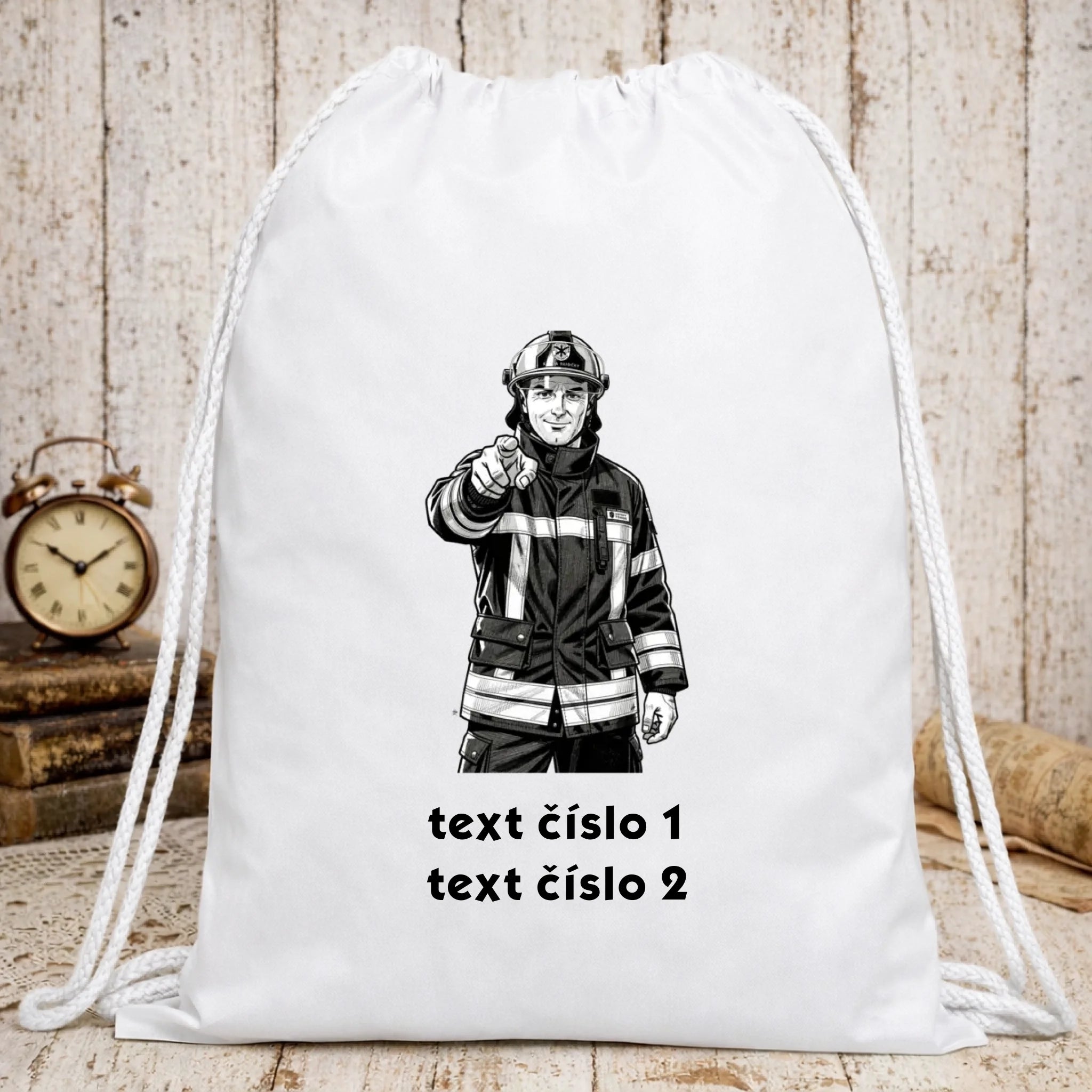 Batoh s motivem hasiči