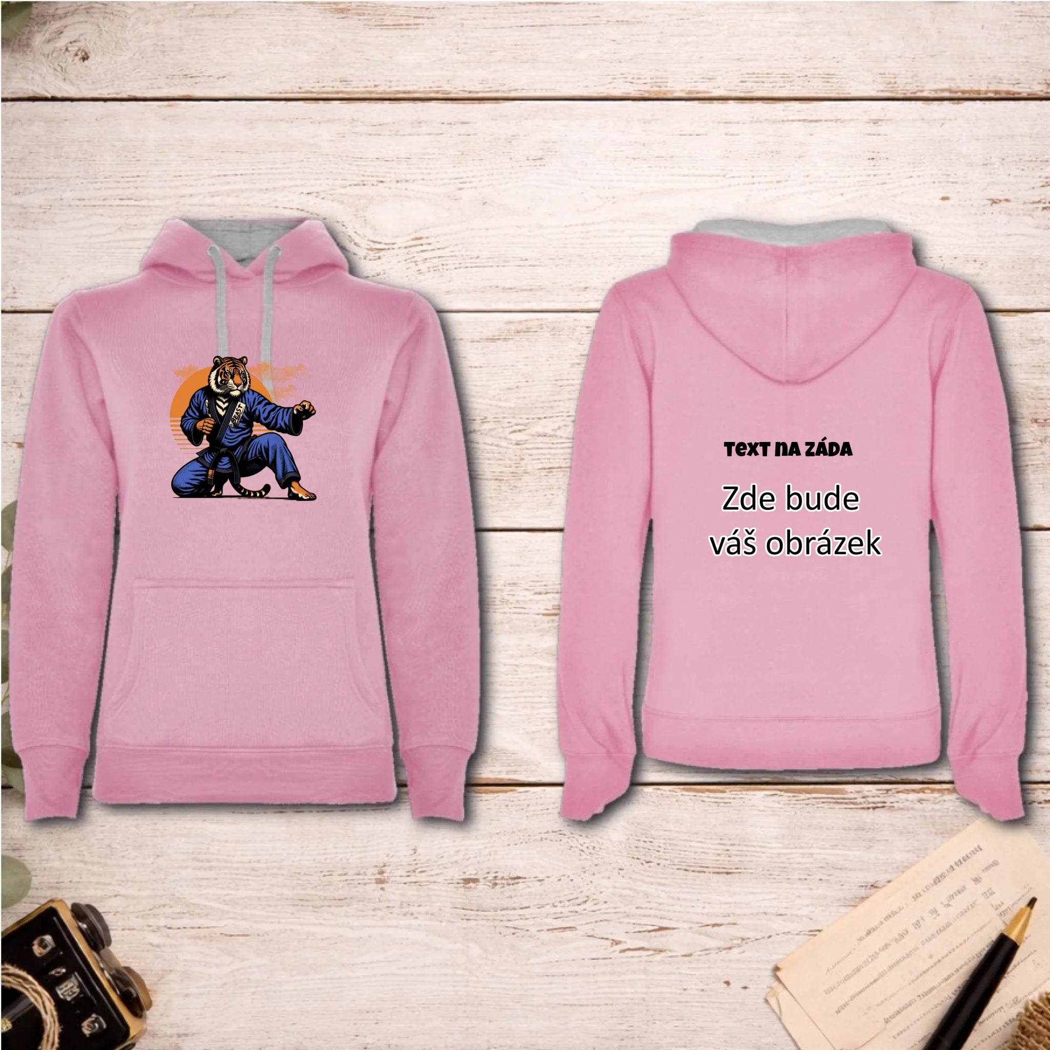 BOJOVÉ SPORTY VÝBĚR OBRÁZKU (10+motivů) a MOŽNOST DOPLNIT VLASTNÍ TEXTY dámská mikina