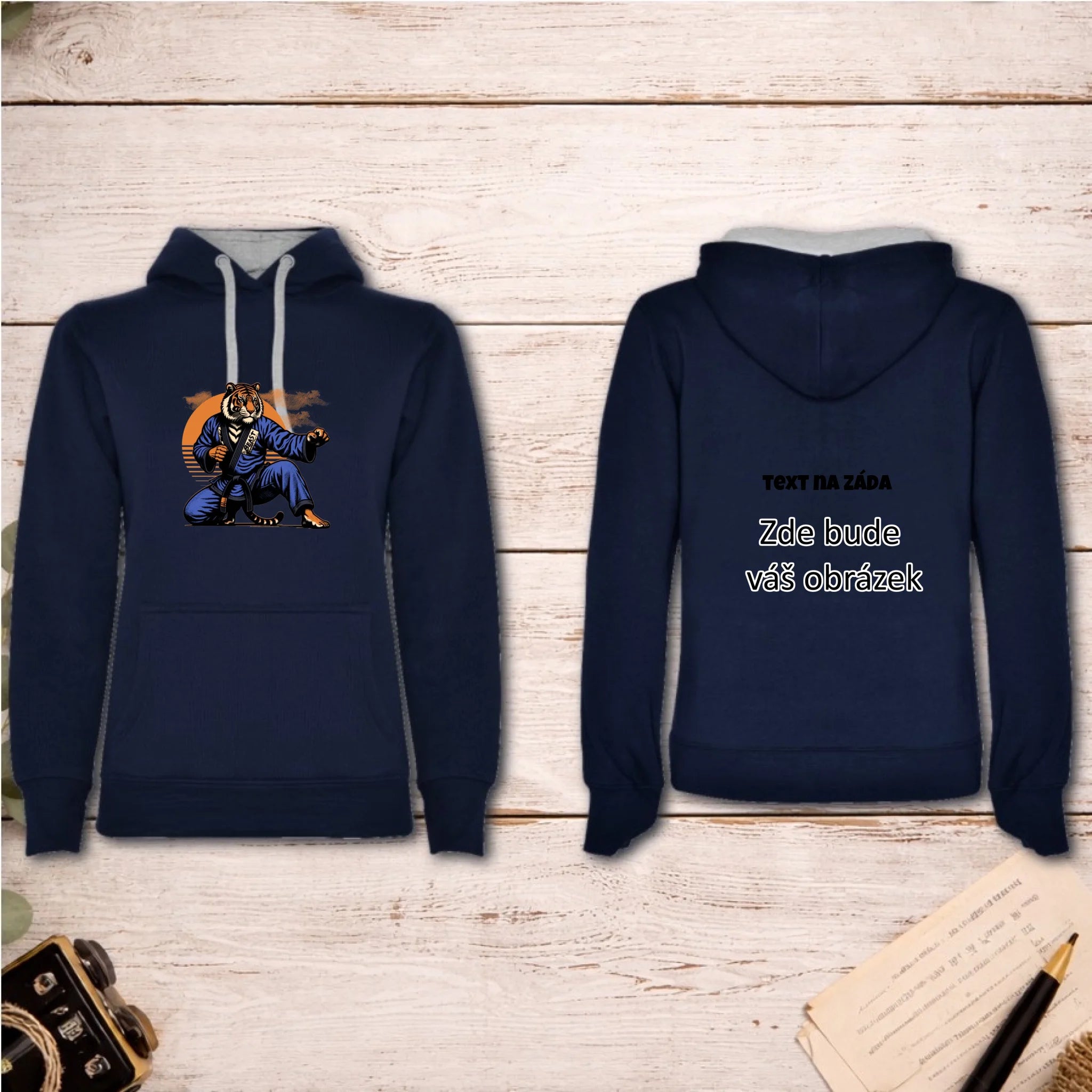 BOJOVÉ SPORTY VÝBĚR OBRÁZKU (10+motivů) a MOŽNOST DOPLNIT VLASTNÍ TEXTY dámská mikina