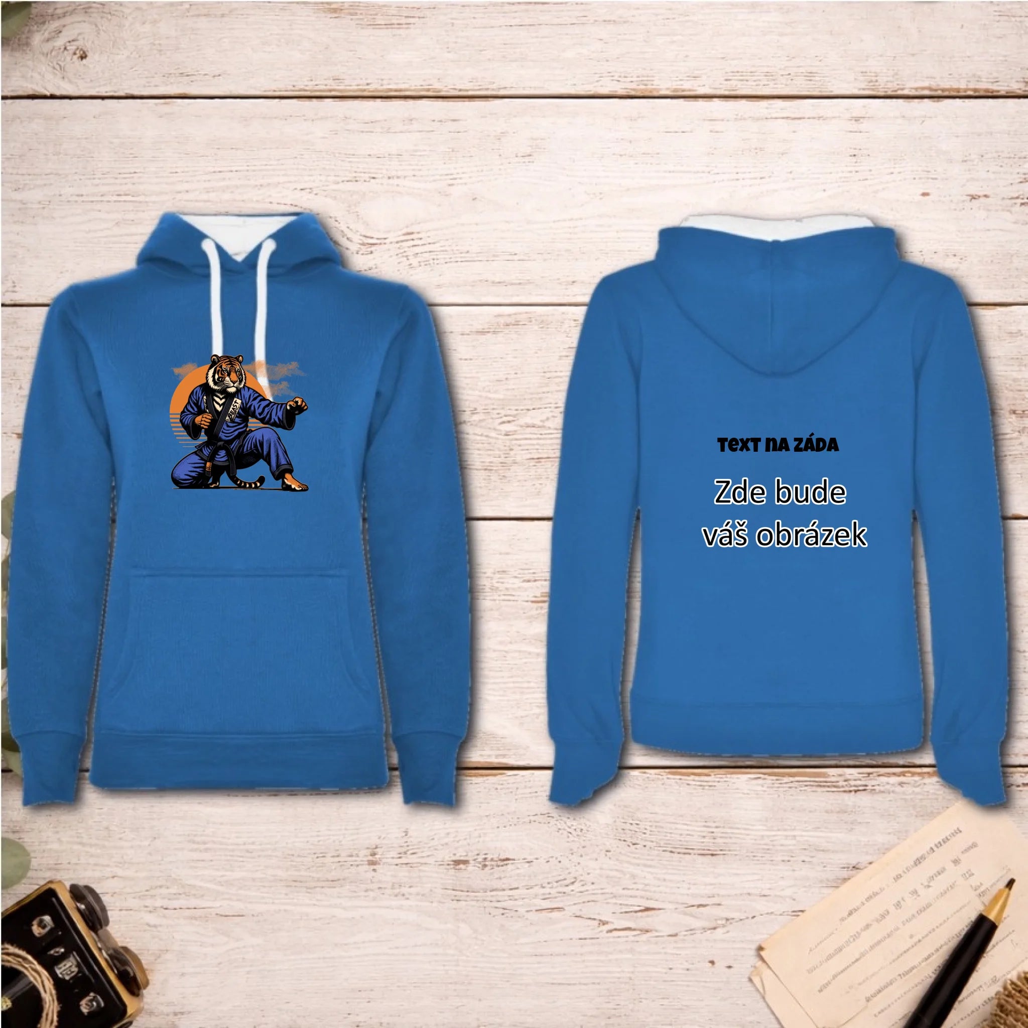 BOJOVÉ SPORTY VÝBĚR OBRÁZKU (10+motivů) a MOŽNOST DOPLNIT VLASTNÍ TEXTY dámská mikina