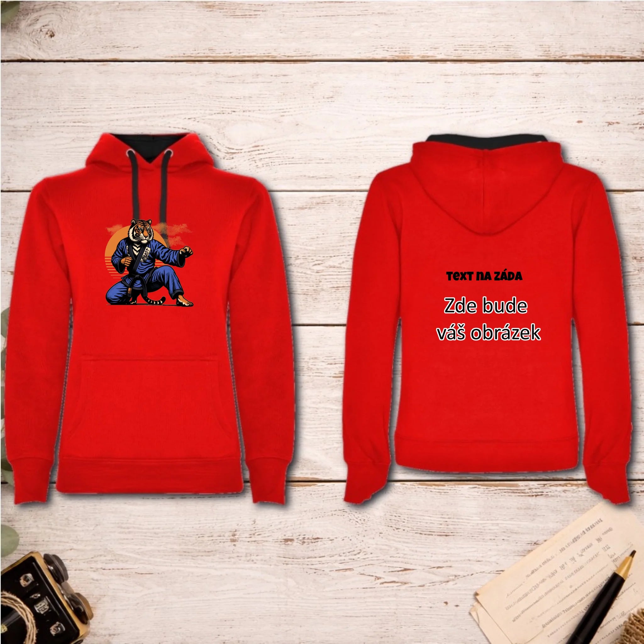 BOJOVÉ SPORTY VÝBĚR OBRÁZKU (10+motivů) a MOŽNOST DOPLNIT VLASTNÍ TEXTY dámská mikina