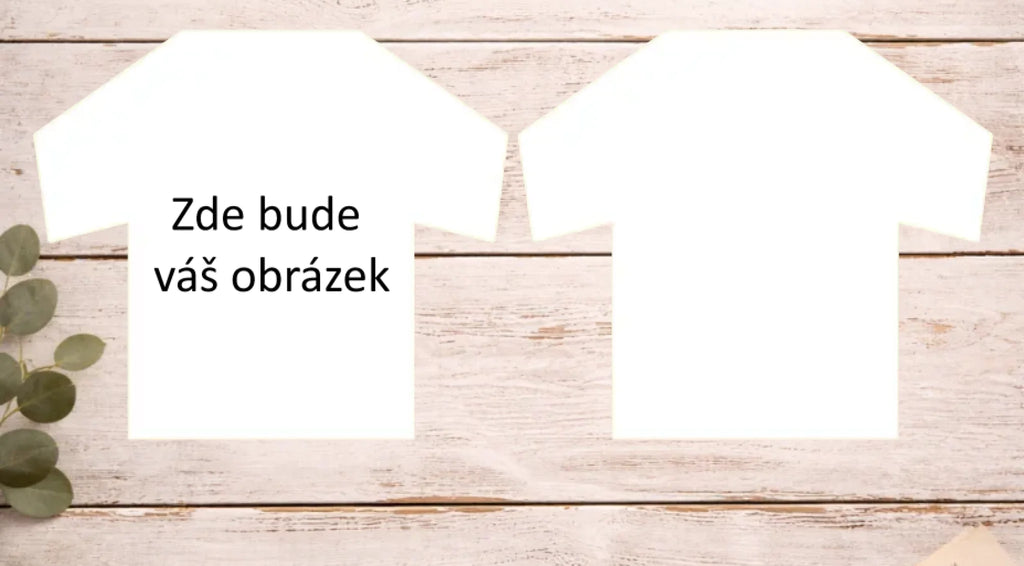 Minitričko Minidres tričko bílá 20x20cm