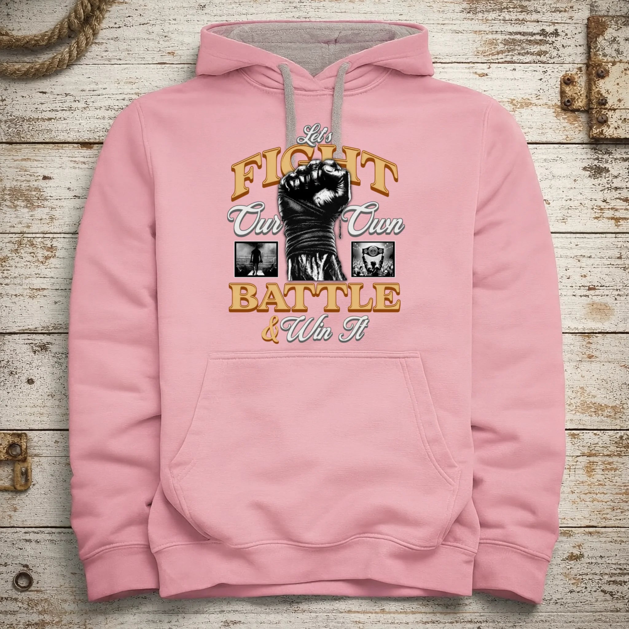 FIGHT (výběr ze 2 motivů)  pánská mikina s kapucí