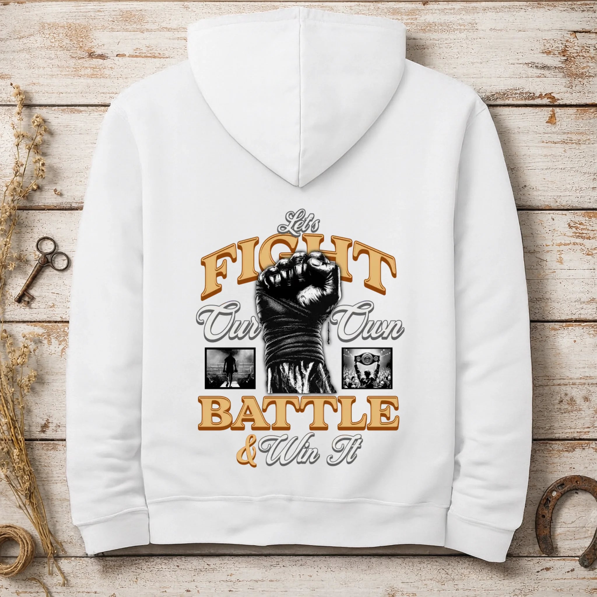 FIGHT (výběr ze 2 motivů)  pánská mikina s kapucí