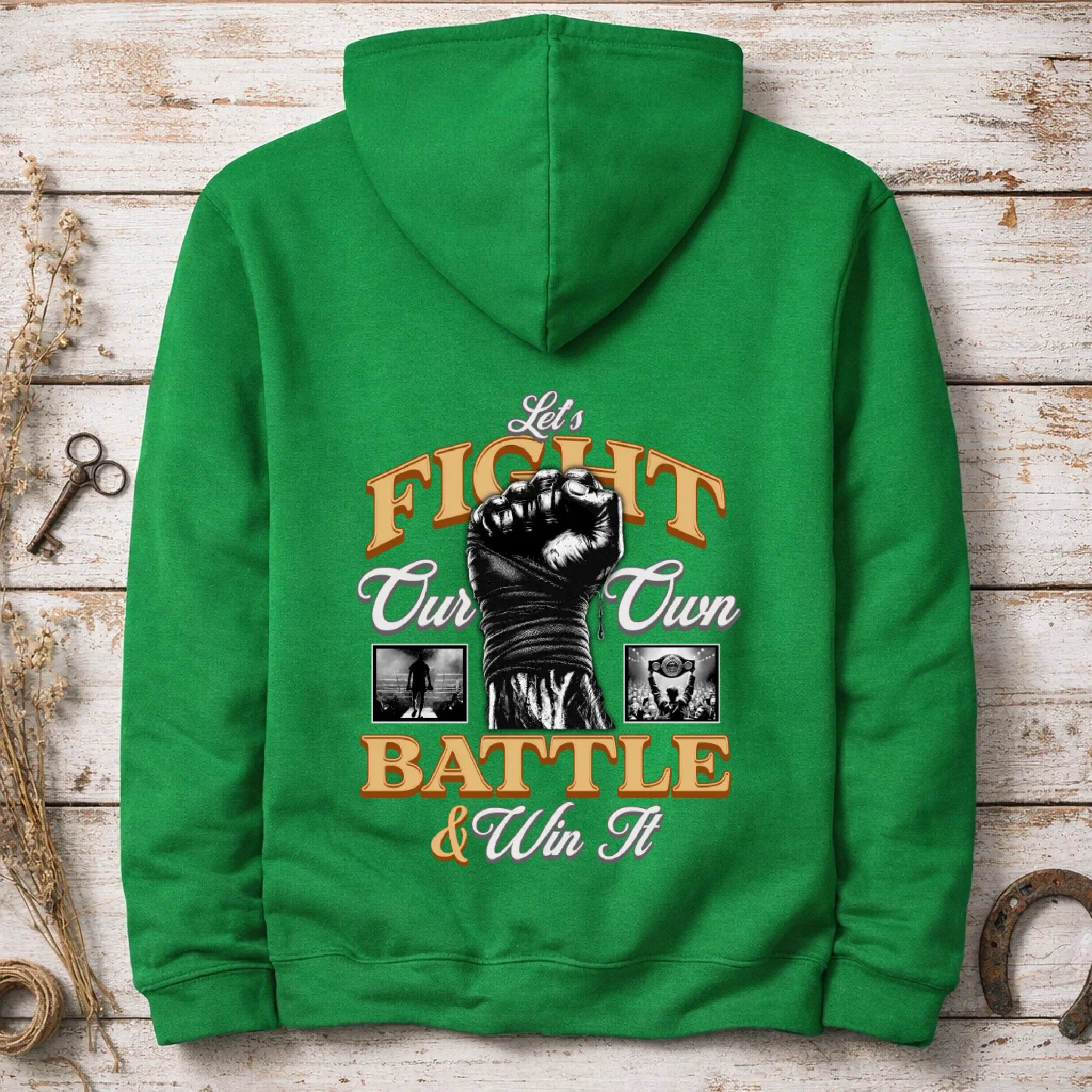 FIGHT (výběr ze 2 motivů)  pánská mikina s kapucí