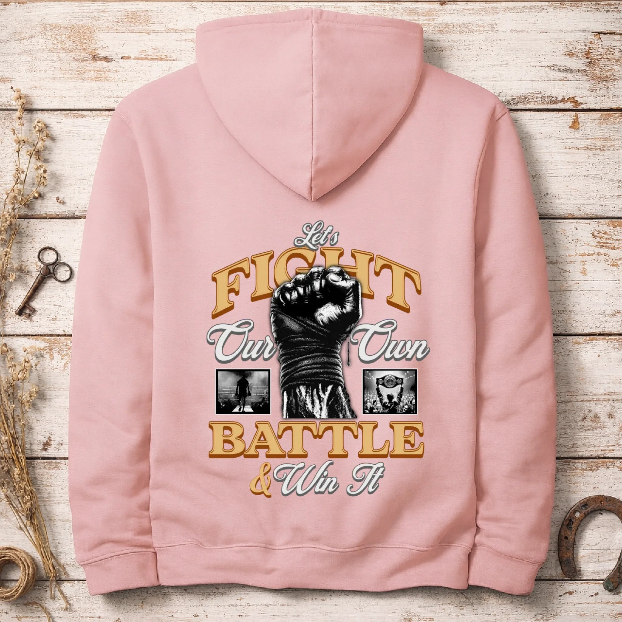 FIGHT (výběr ze 2 motivů)  pánská mikina s kapucí