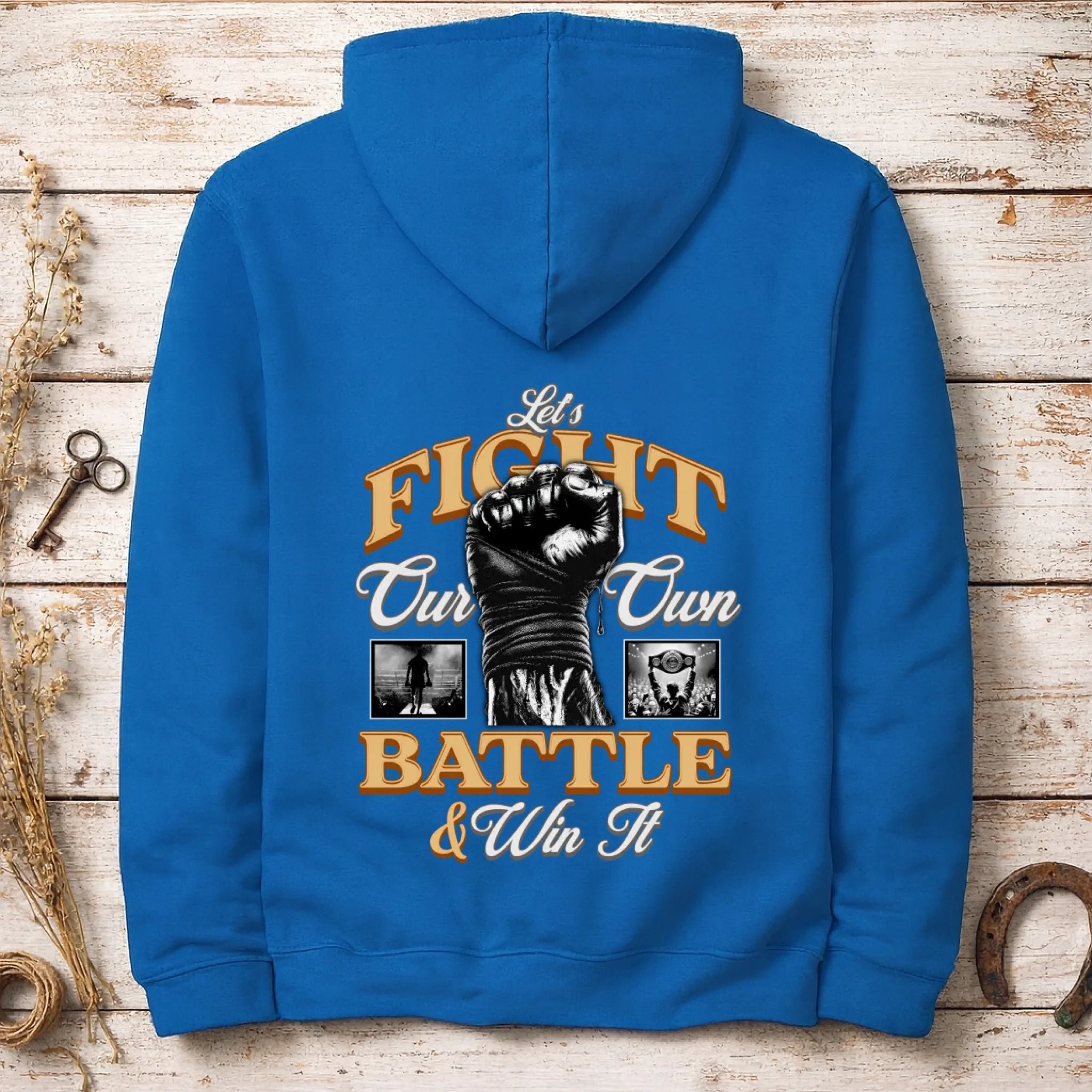 FIGHT (výběr ze 2 motivů)  pánská mikina s kapucí