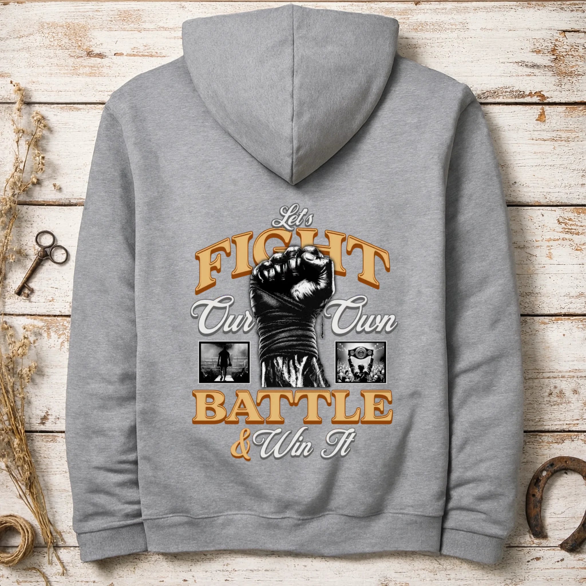 FIGHT (výběr ze 2 motivů)  pánská mikina s kapucí