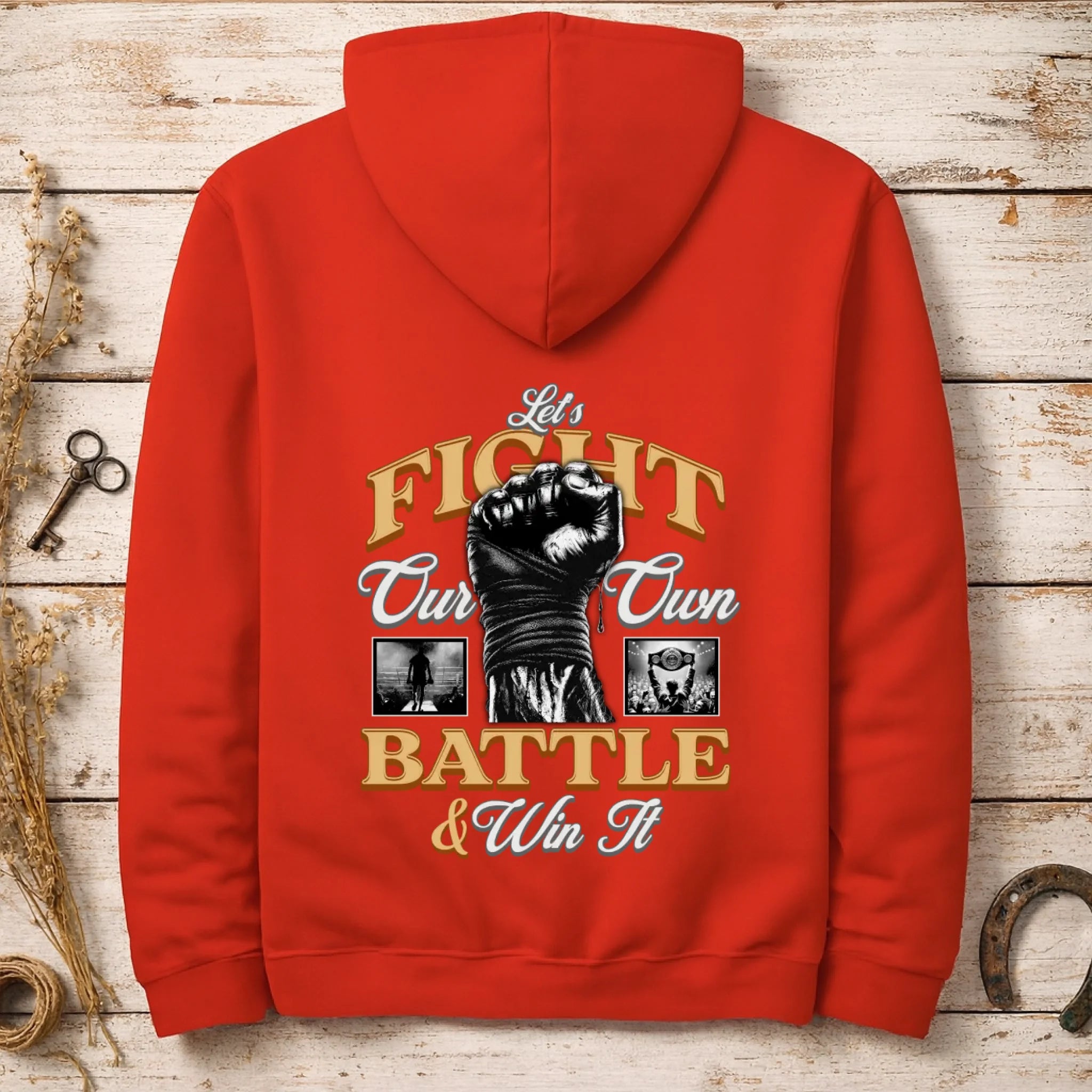 FIGHT (výběr ze 2 motivů)  pánská mikina s kapucí