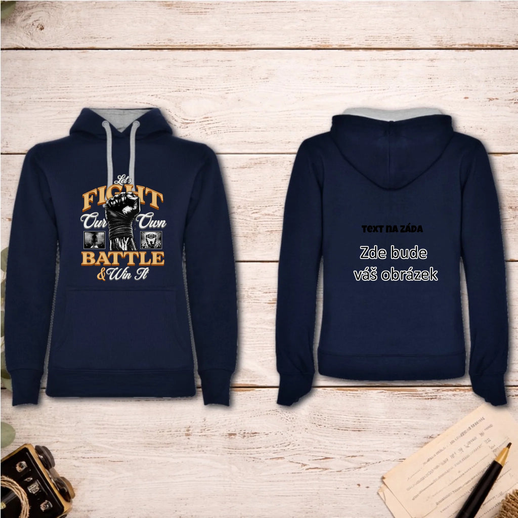 bojové sporty 2 MOTIVY FIGHT dámská mikina s kapucí