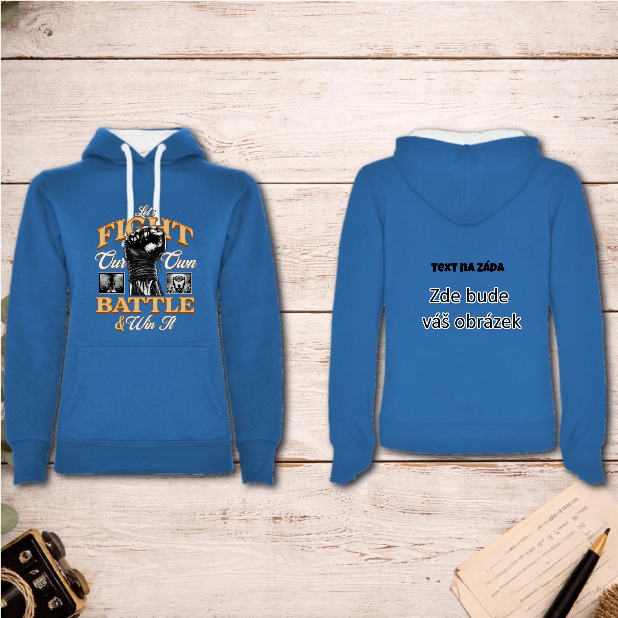 bojové sporty 2 MOTIVY FIGHT dámská mikina s kapucí