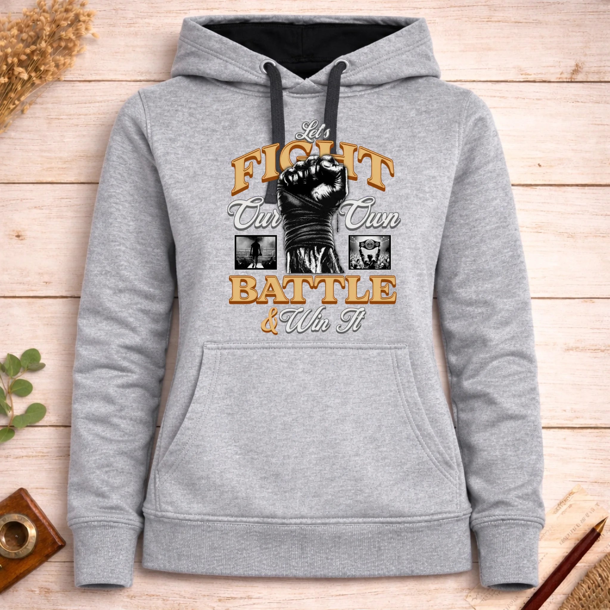 bojové sporty 2 MOTIVY FIGHT dámská mikina s kapucí