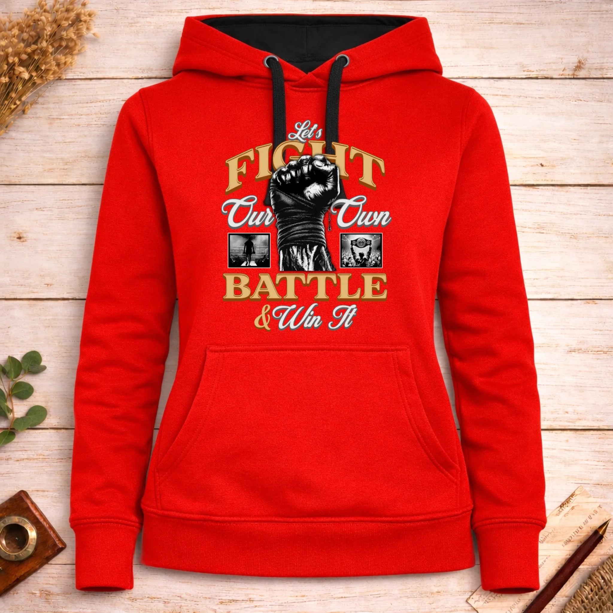 bojové sporty 2 MOTIVY FIGHT dámská mikina s kapucí