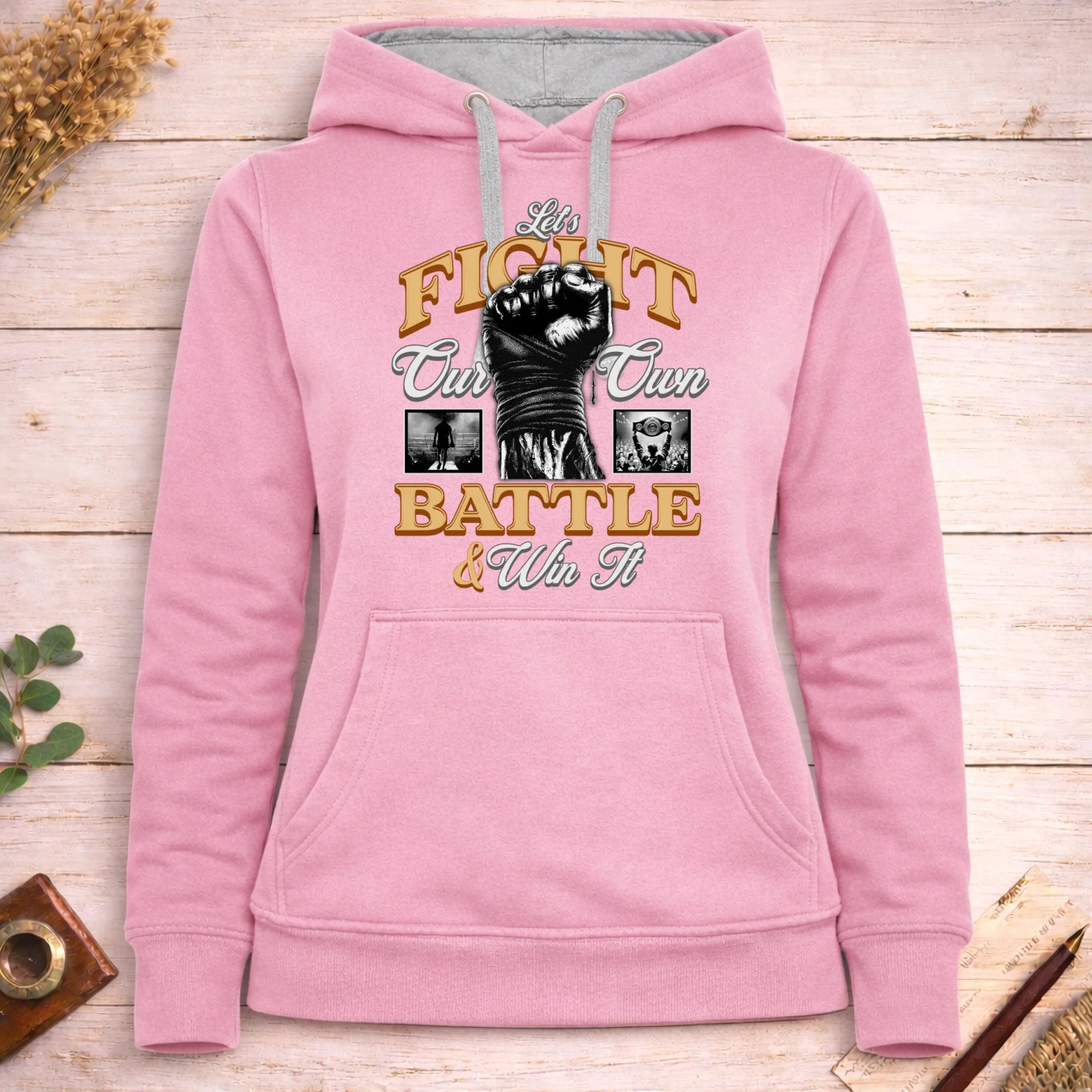 bojové sporty 2 MOTIVY FIGHT dámská mikina s kapucí