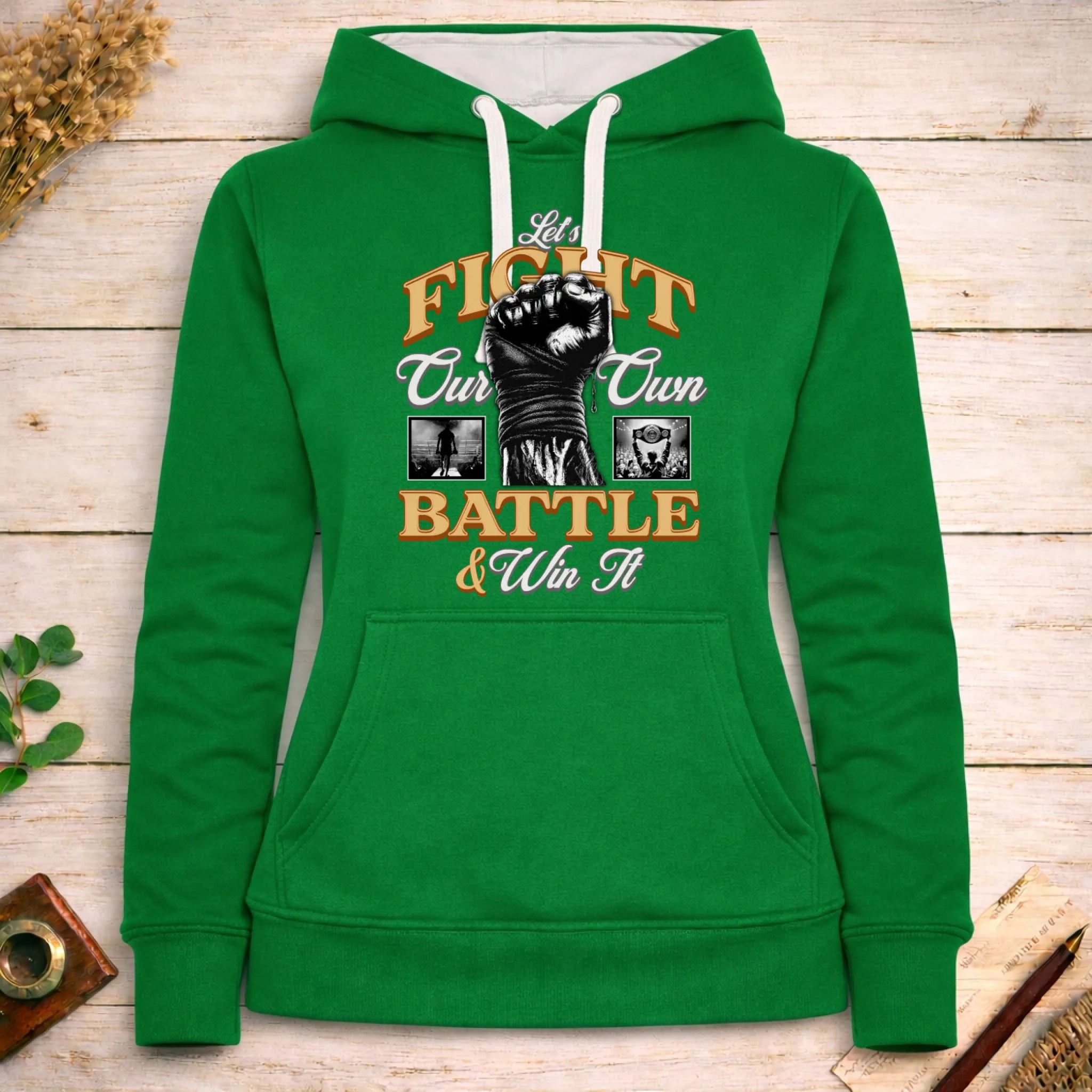 bojové sporty 2 MOTIVY FIGHT dámská mikina s kapucí