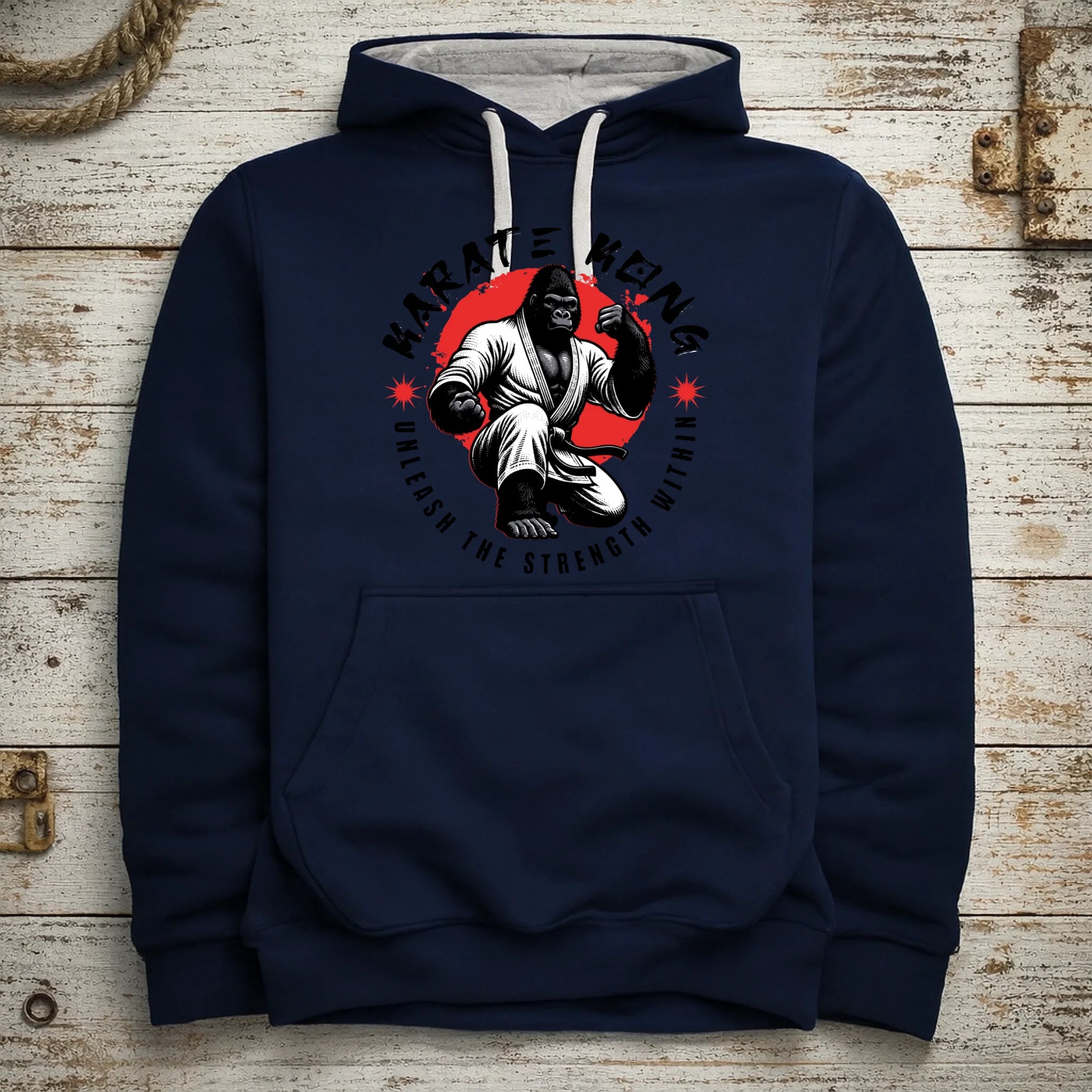 KARATE (výběr ze 2 motivů) dětská mikina s kapucí