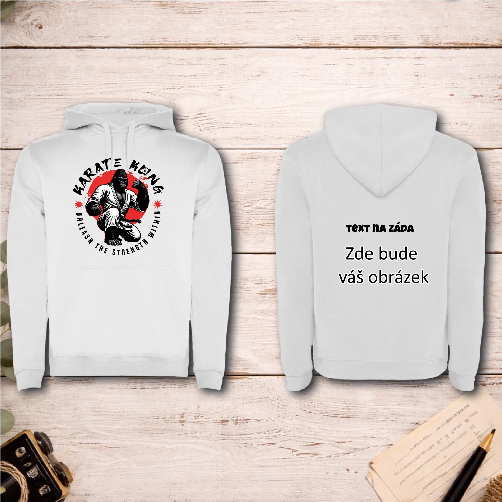 KARATE (výběr ze 2 motivů) dětská mikina s kapucí